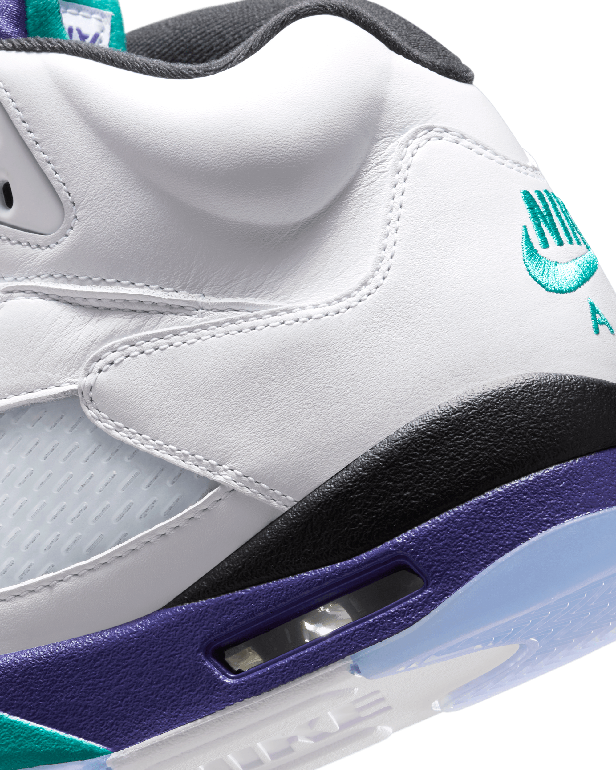Air Jordan 5 Retro OG - White / New Emerald / Grape Ice / Black