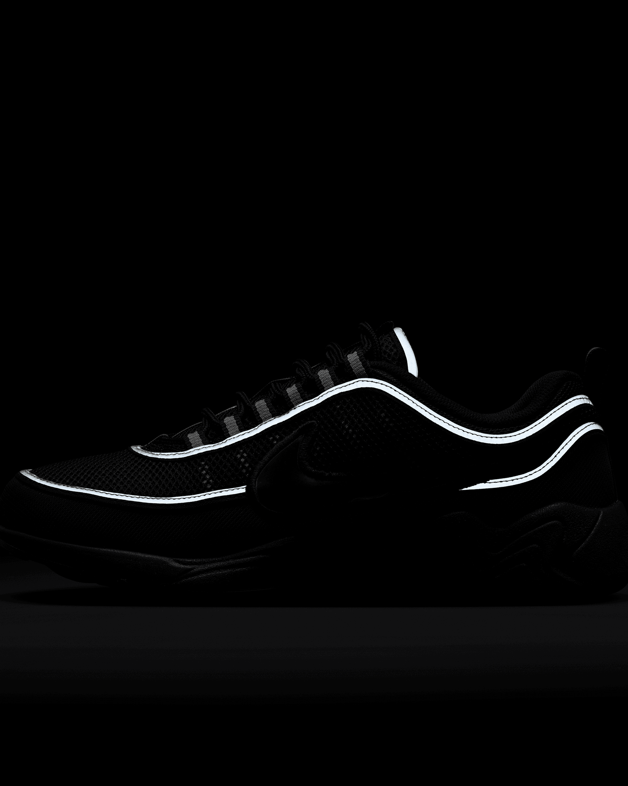 Air Zoom Spiridon SP - Black / Metallic Silver / Red