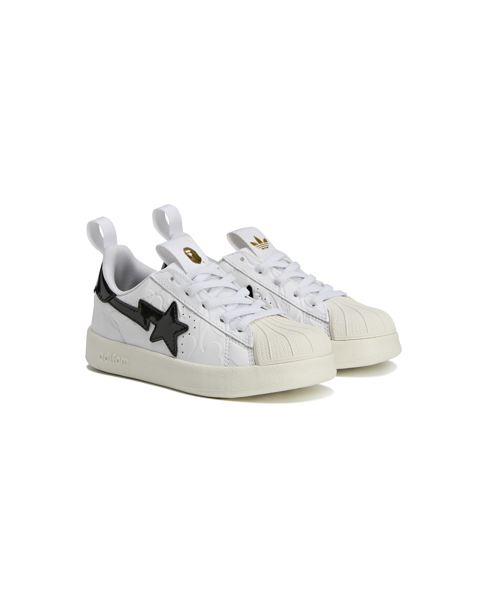 BAPE Adifom Superstar 360 - White / Black / Gold Metallic