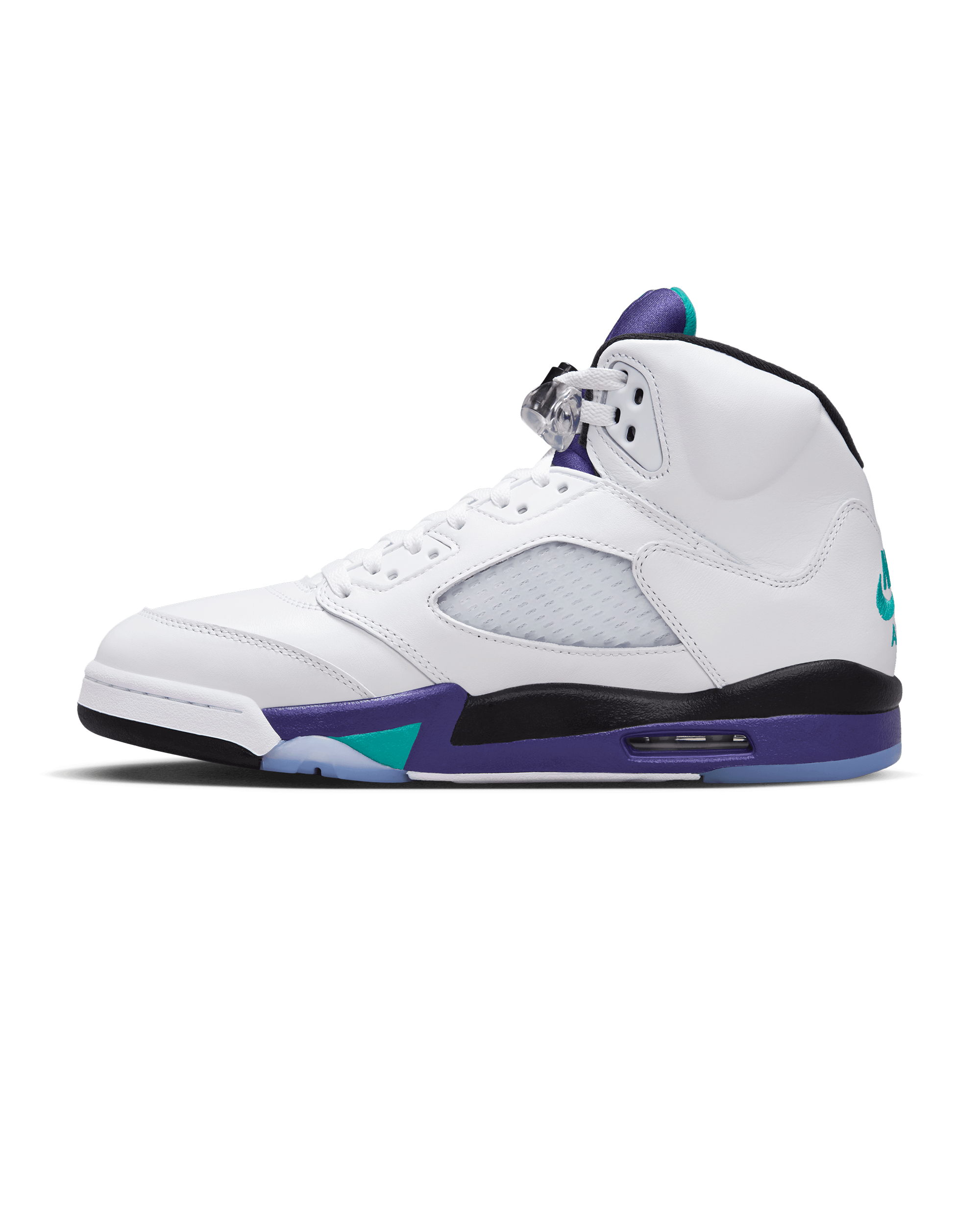 Air Jordan 5 Retro OG - White / New Emerald / Grape Ice / Black