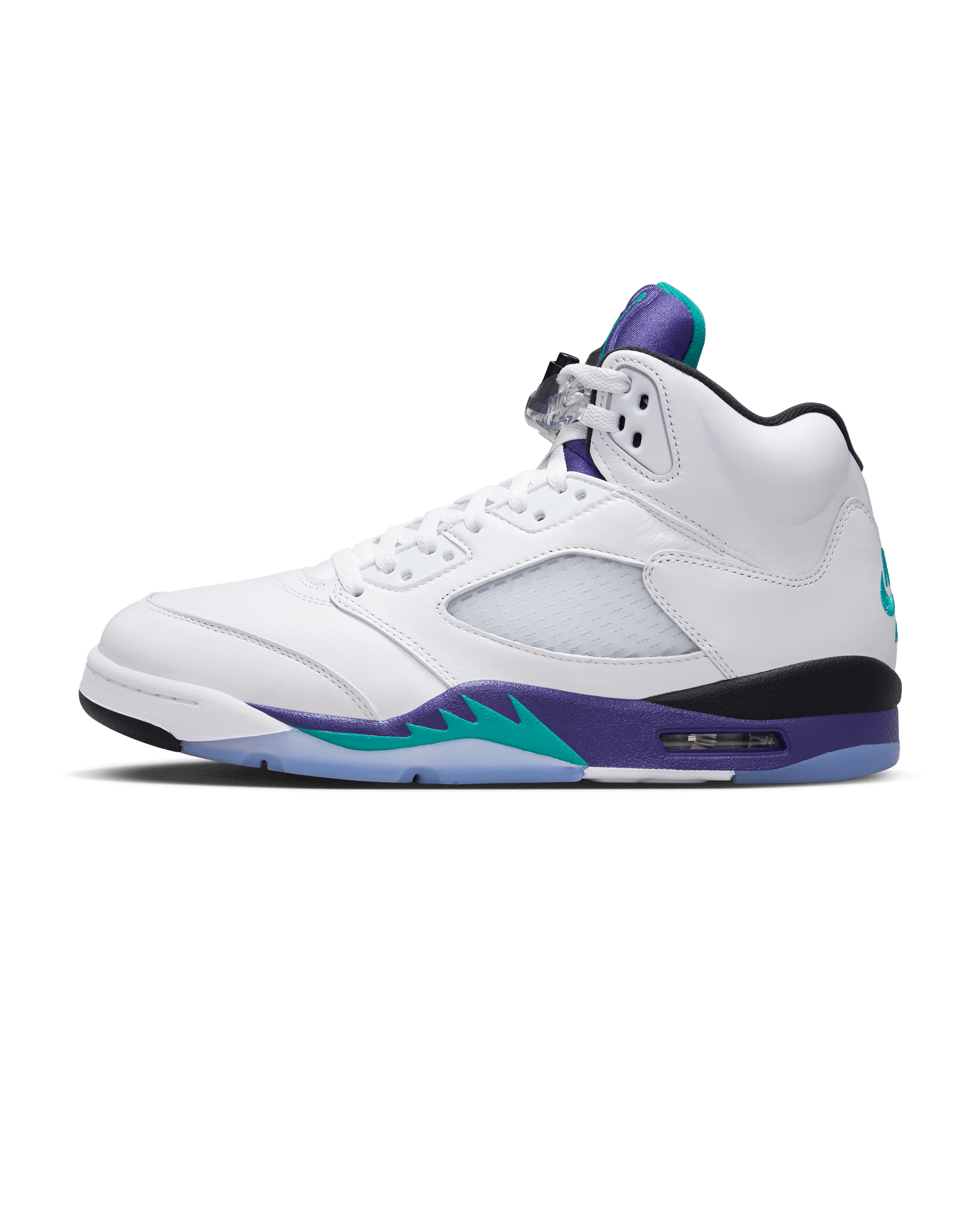 Air Jordan 5 Retro OG - White / New Emerald / Grape Ice / Black