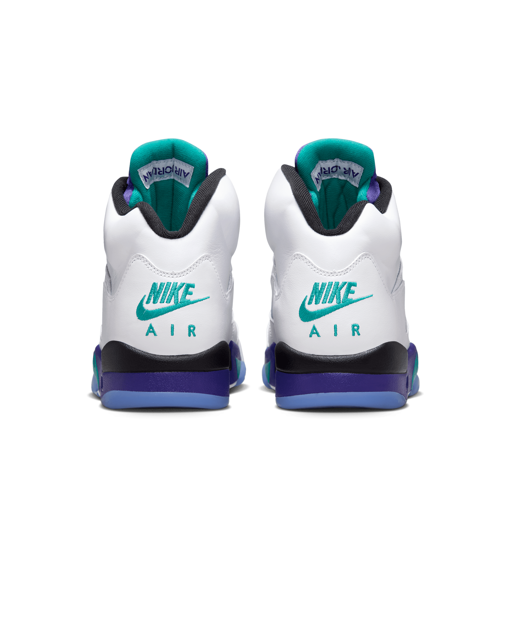 Air Jordan 5 Retro OG - White / New Emerald / Grape Ice / Black