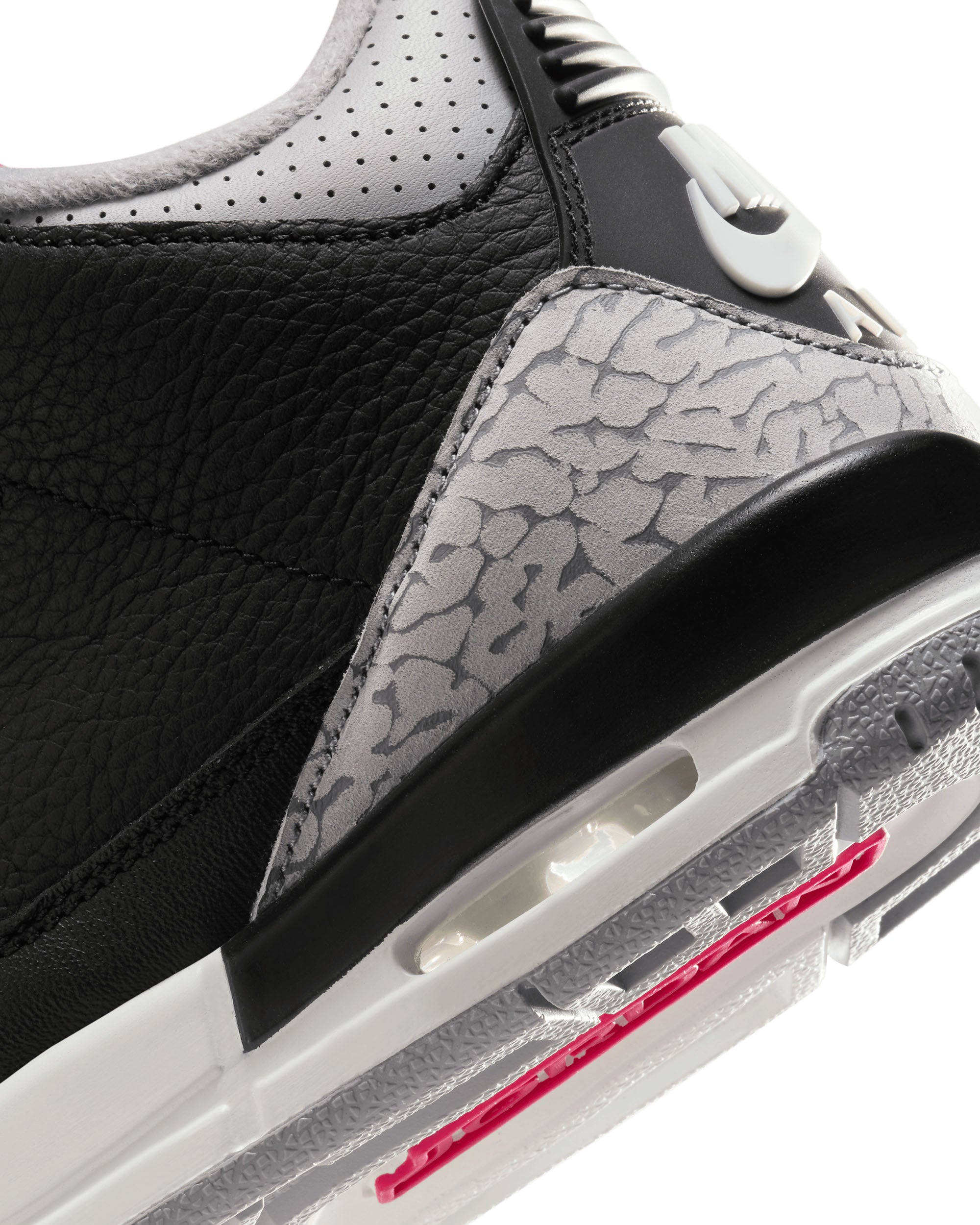 Air Jordan 3 Retro GS - Black / Fire Red / Cement