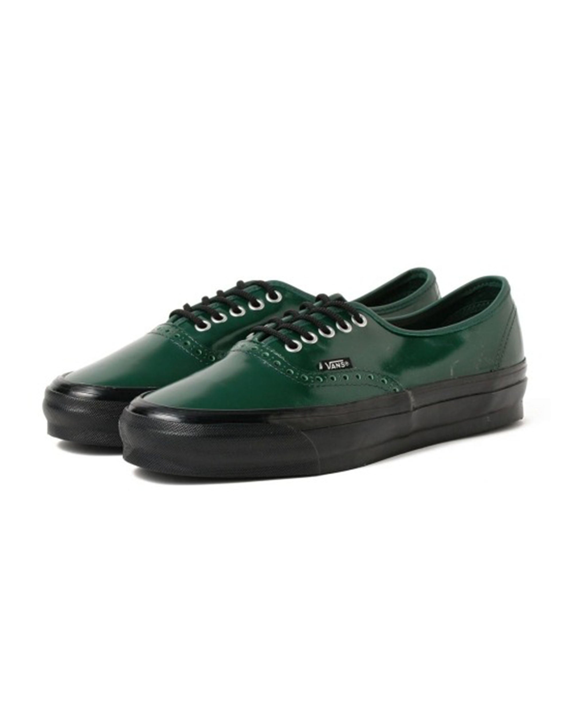OTW Authentic 44 Siped Vibram Gloss Leather Brogue - Emerald / Black