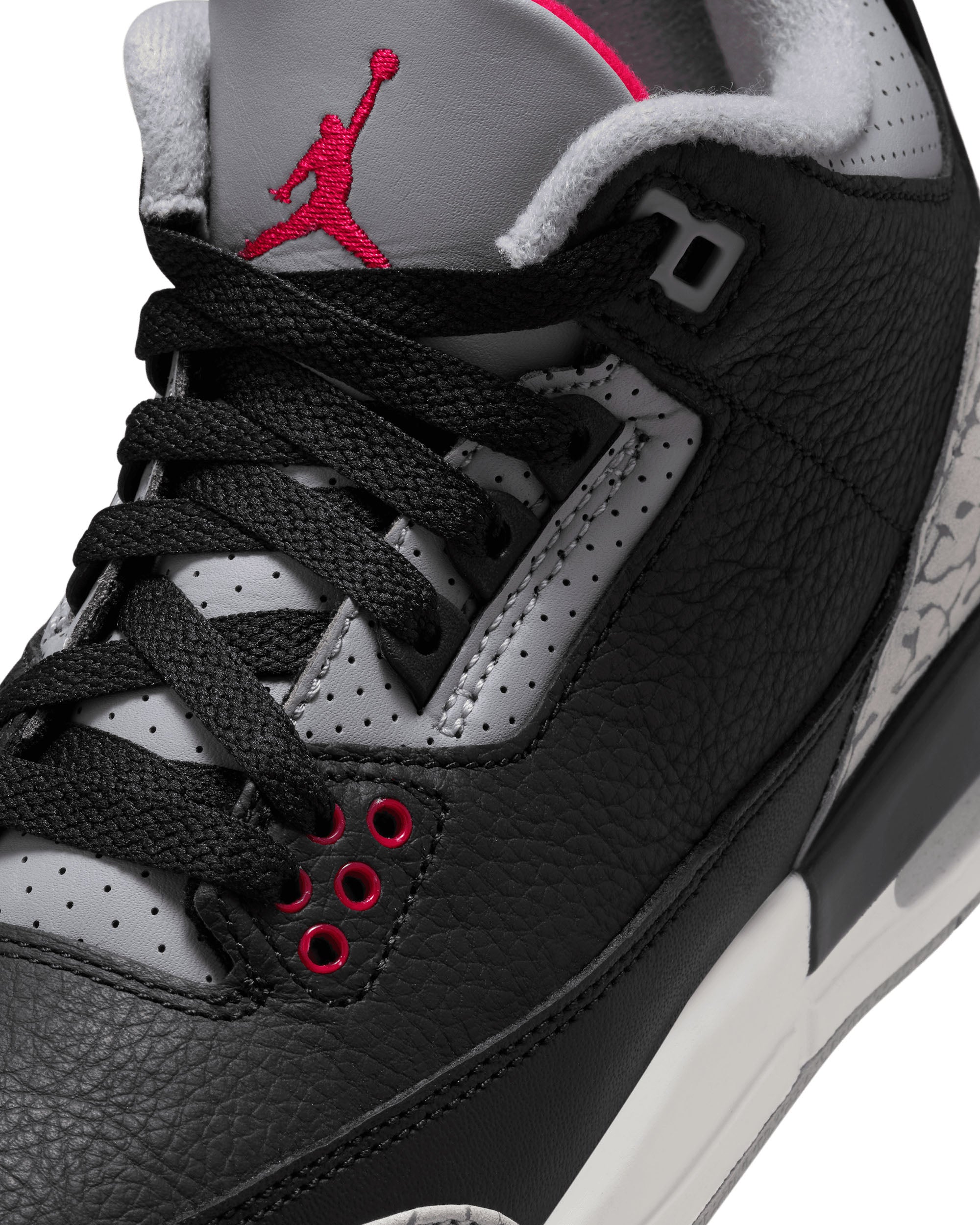 Air Jordan 3 Retro GS - Black / Fire Red / Cement