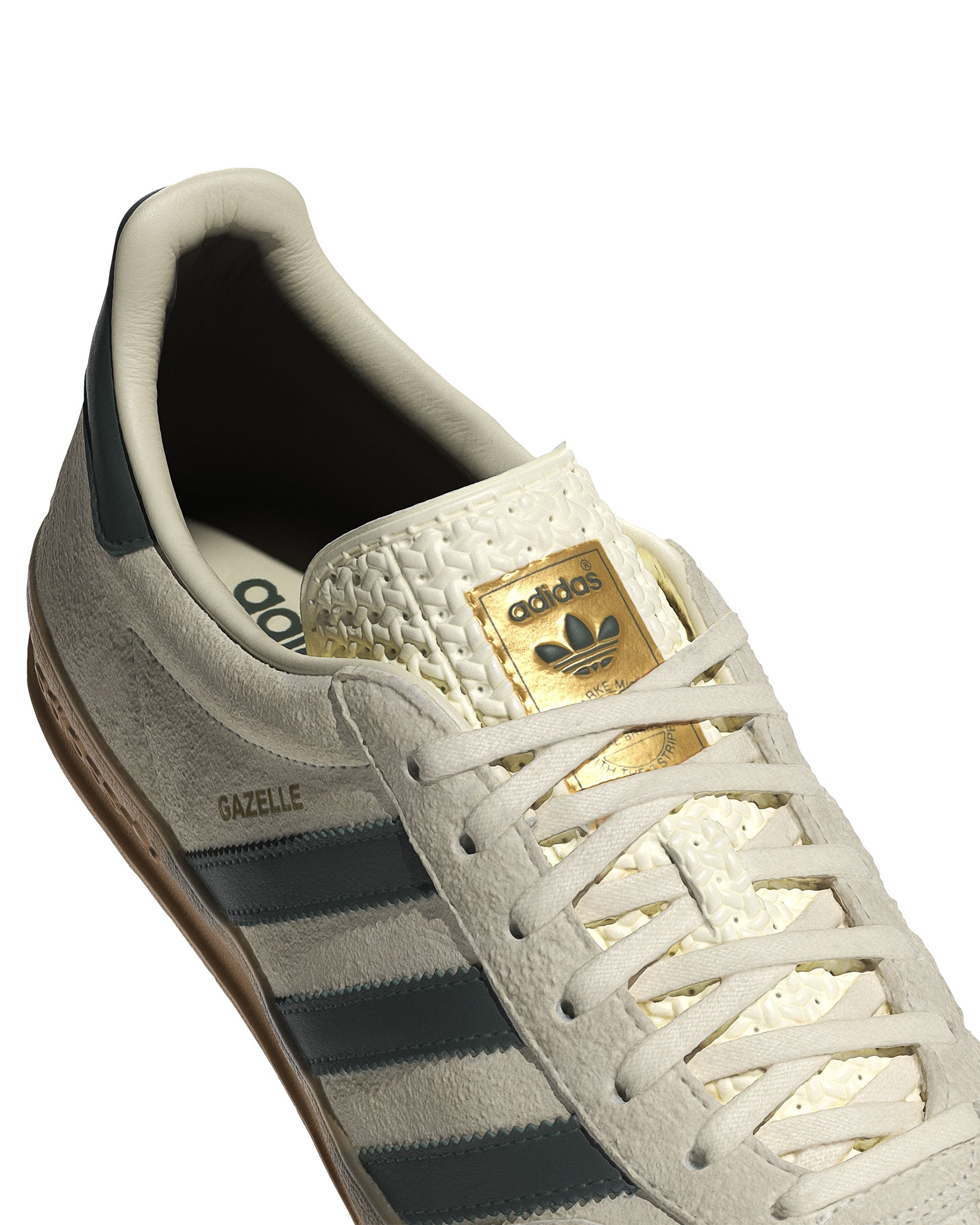 Gazelle Indoor - Cream White / Collegiate Green / Gum