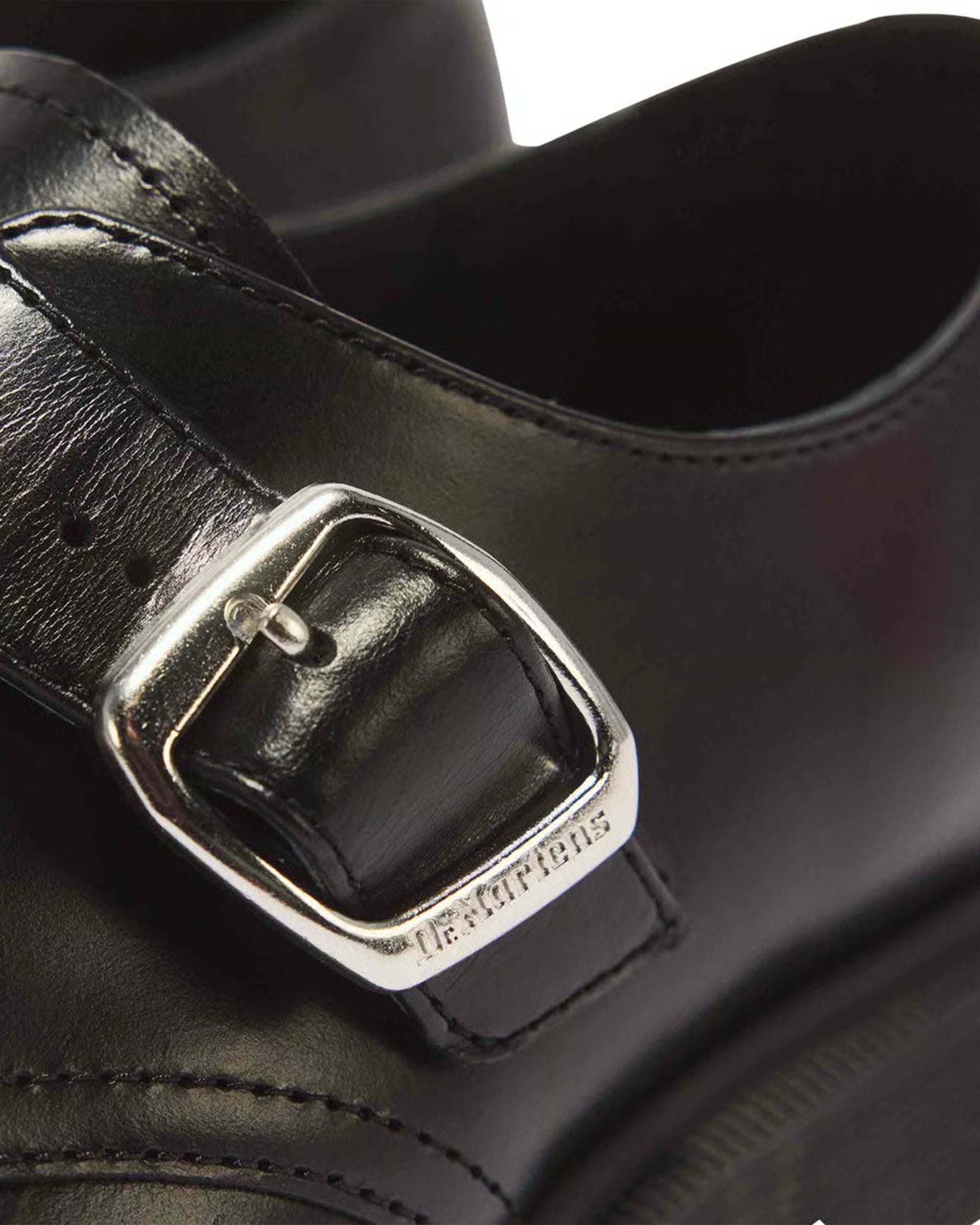 1461 Buckle Monk Shoe - Black Analine