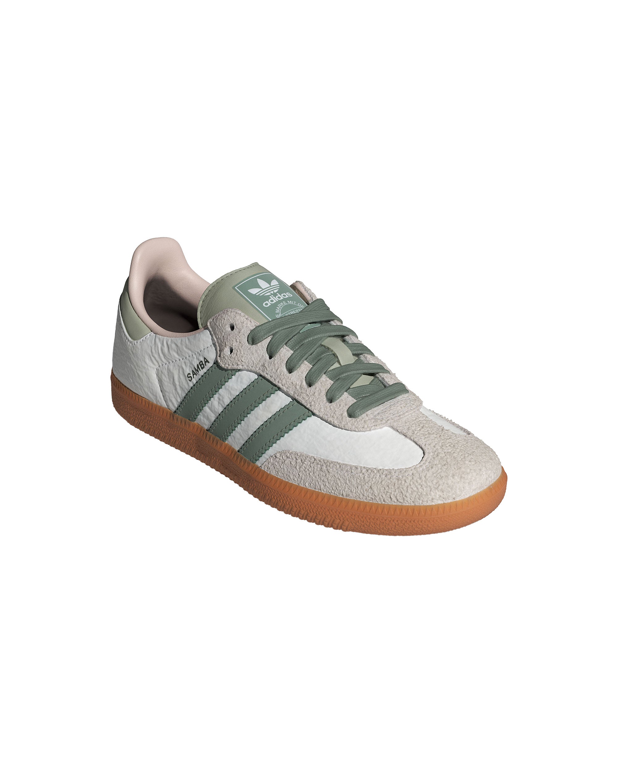 Womens Samba OG - White Silver Green / Putty Mauve