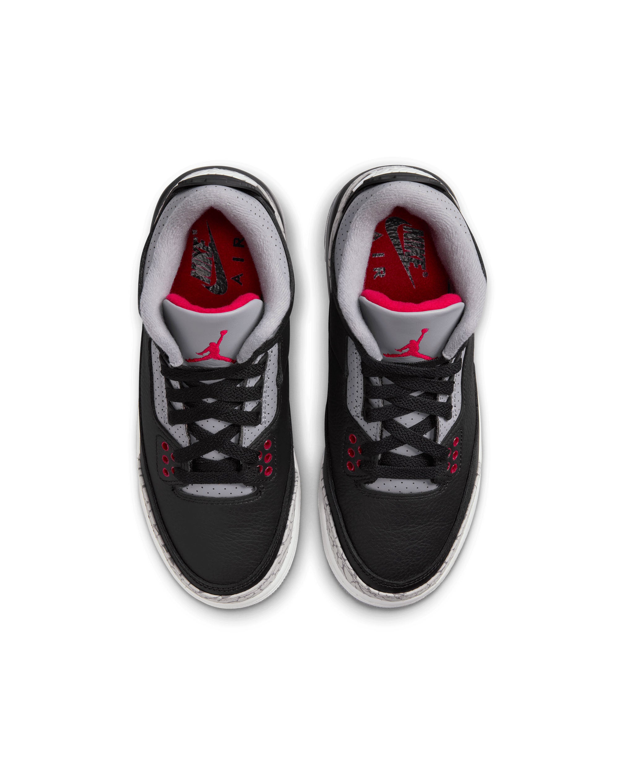 Air Jordan 3 Retro GS - Black / Fire Red / Cement