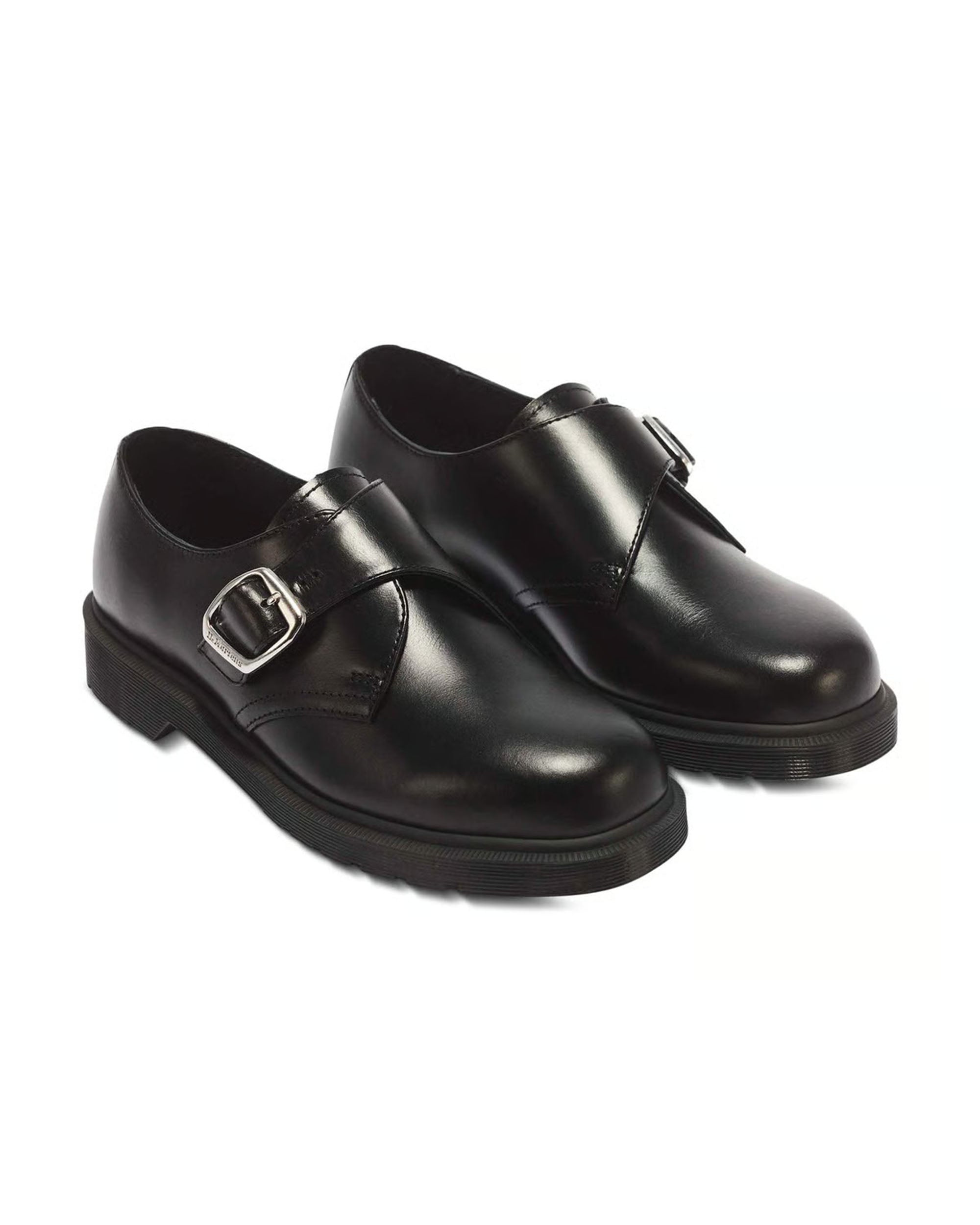 1461 Buckle Monk Shoe - Black Analine