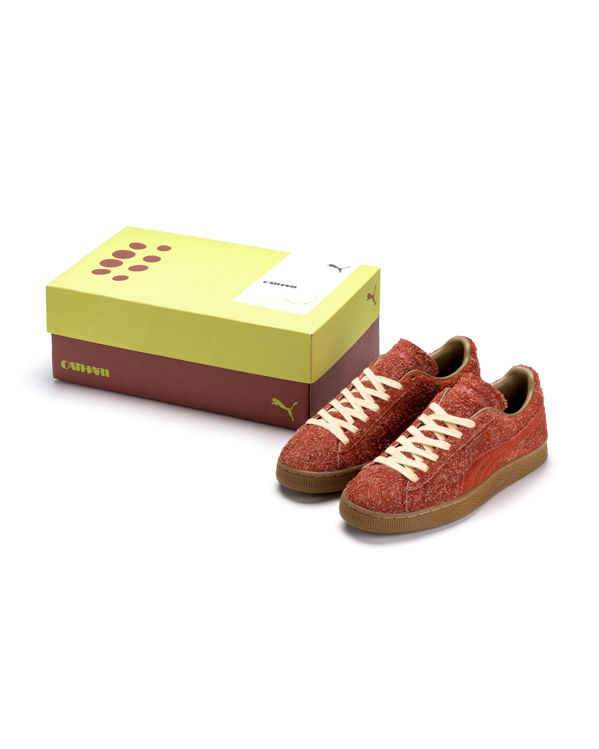 Danielle Cathari Fuzzy Sneaker - Mars Red