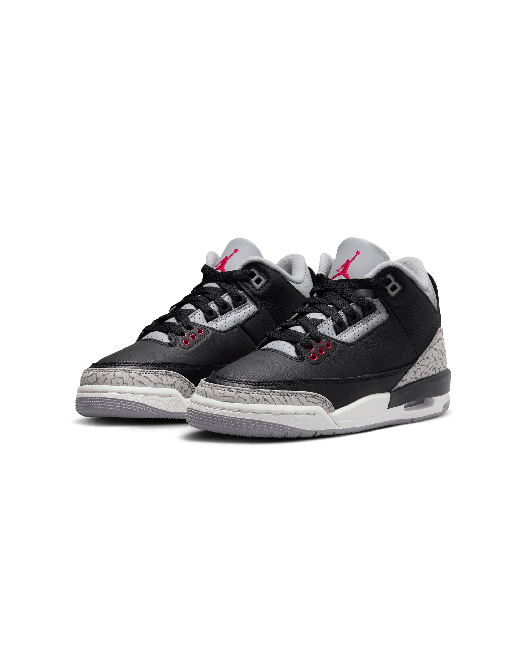 Air Jordan 3 Retro GS - Black / Fire Red / Cement