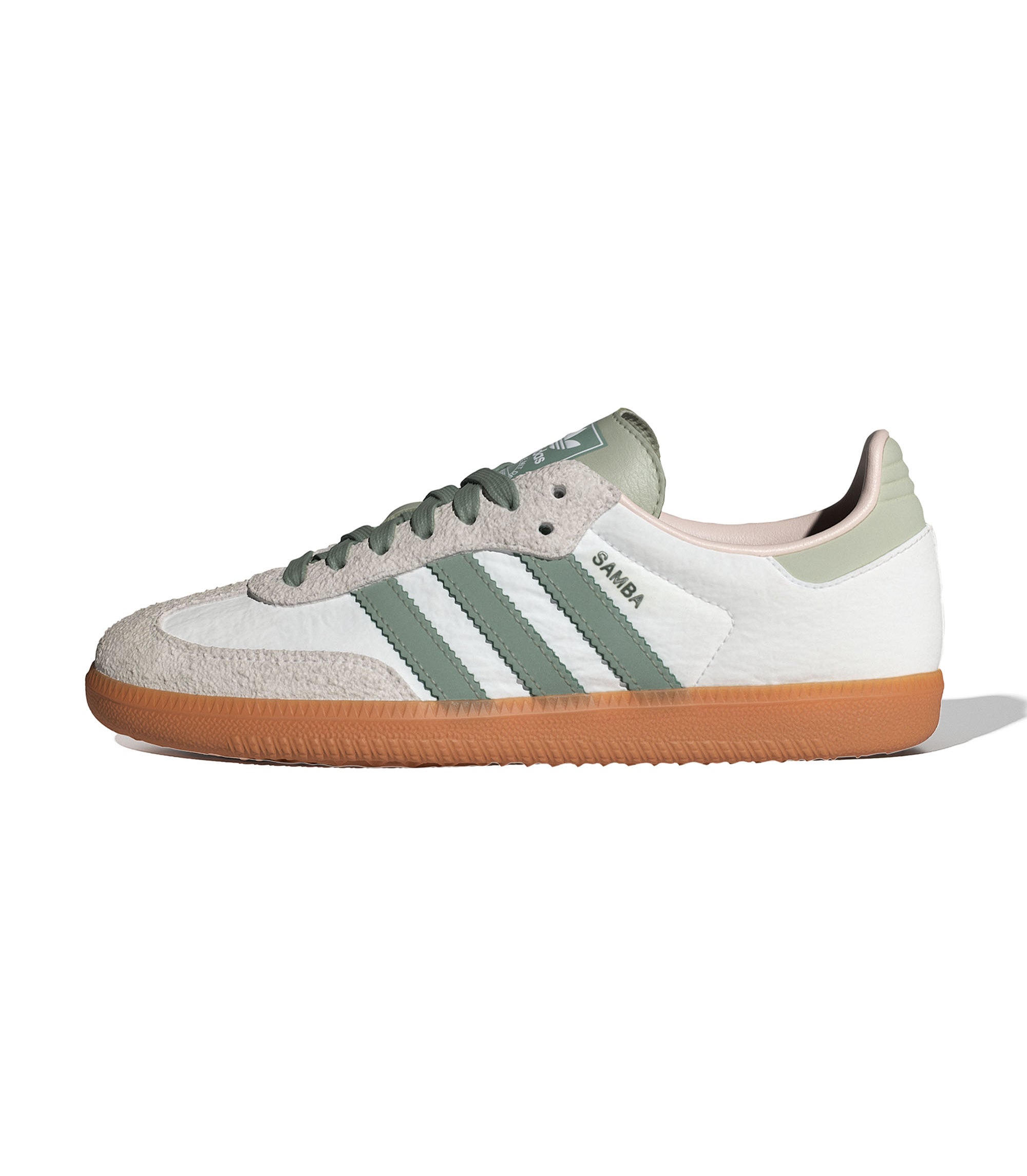 Womens Samba OG - White Silver Green / Putty Mauve