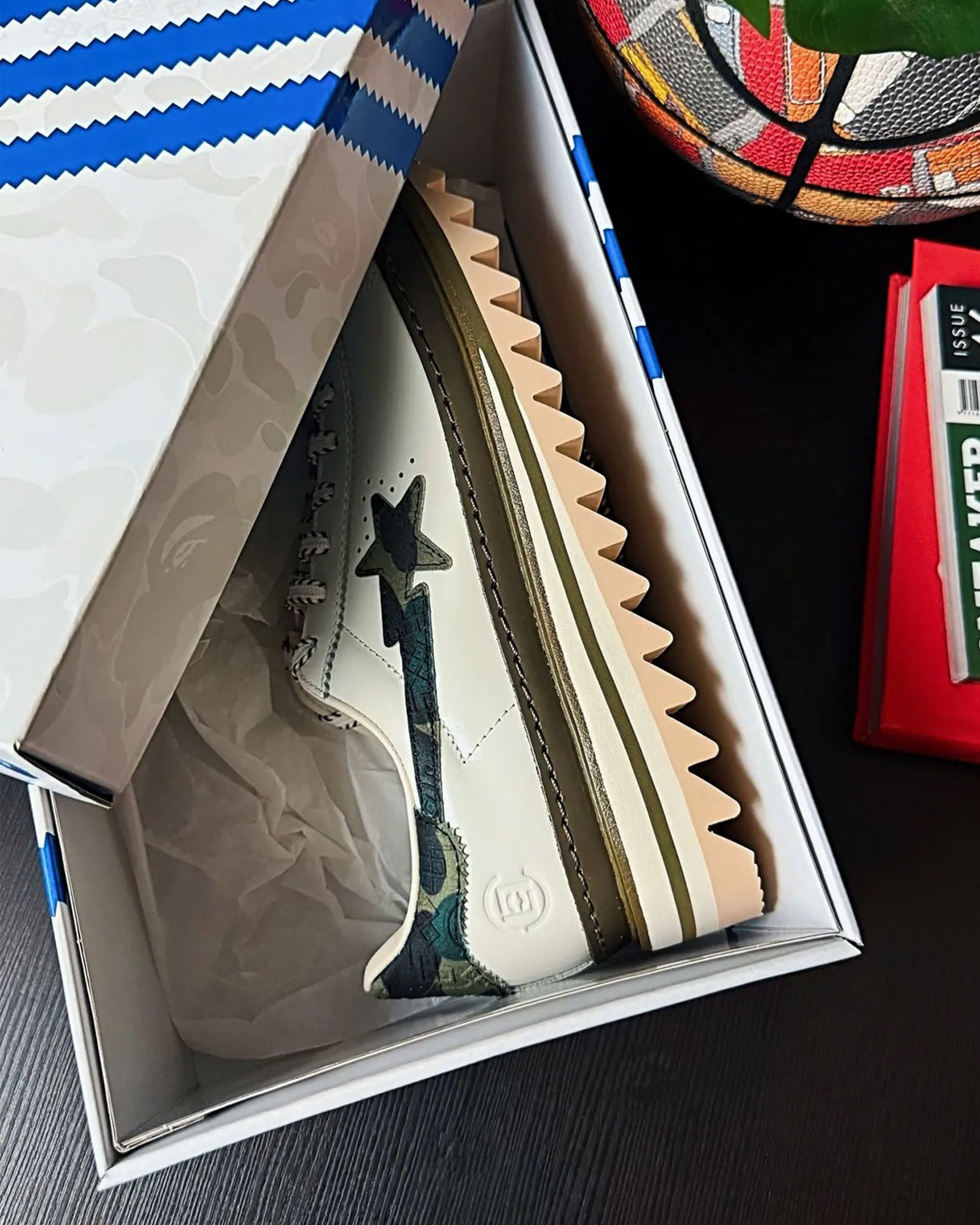 CLOT x BAPE Superstar - Off White / Branch / Olive