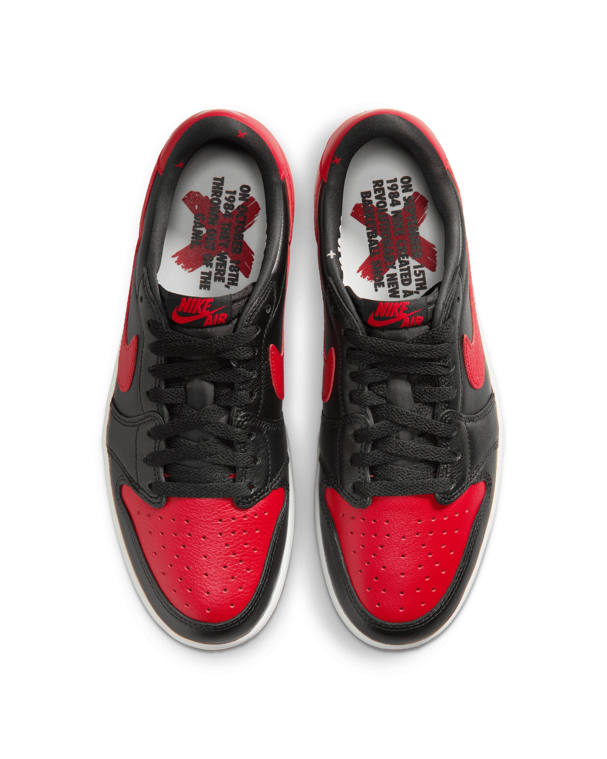 Air Jordan 1 Retro Low OG - Black / Varsity Red / Noir