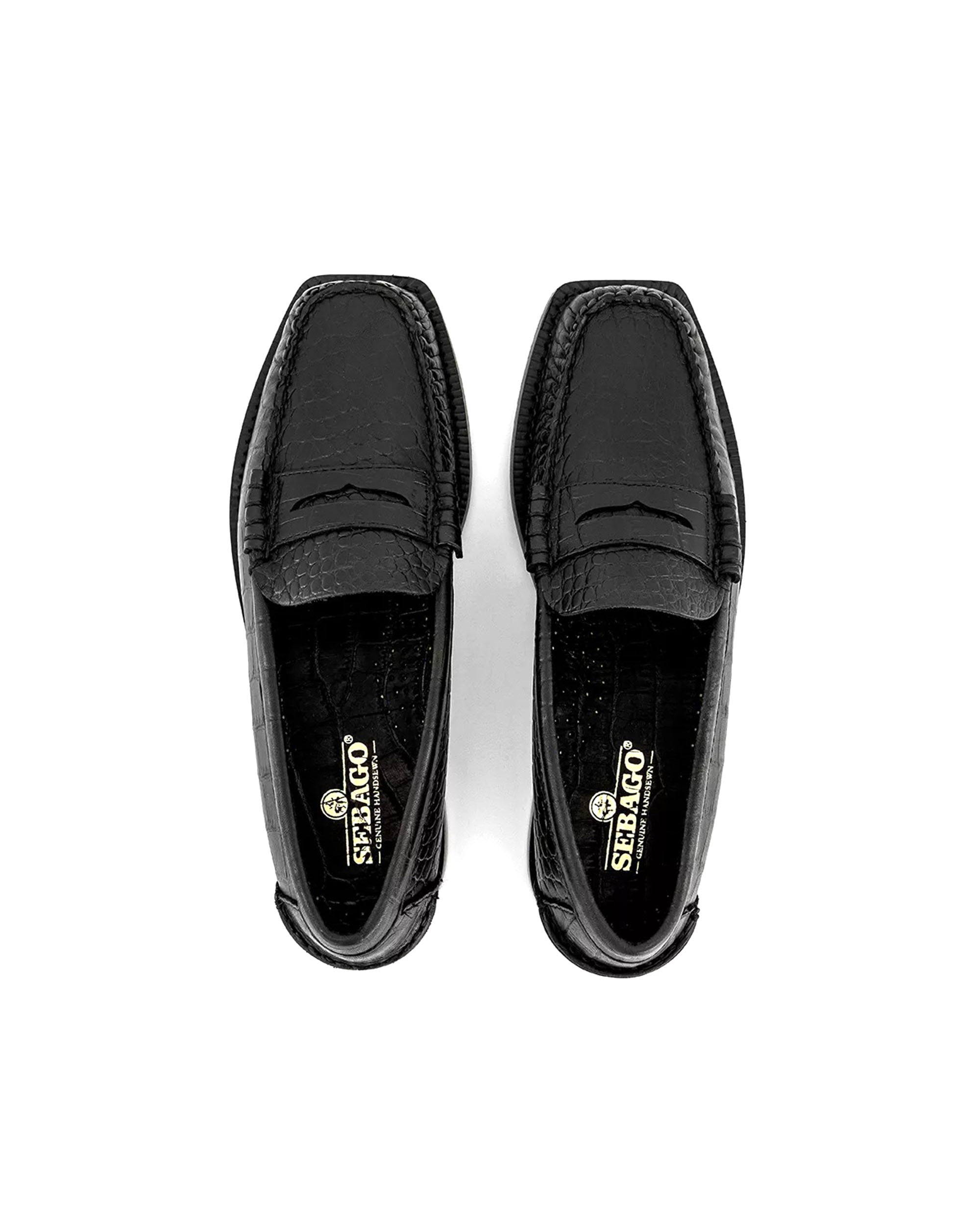 Women's Madison Crocodile - Black