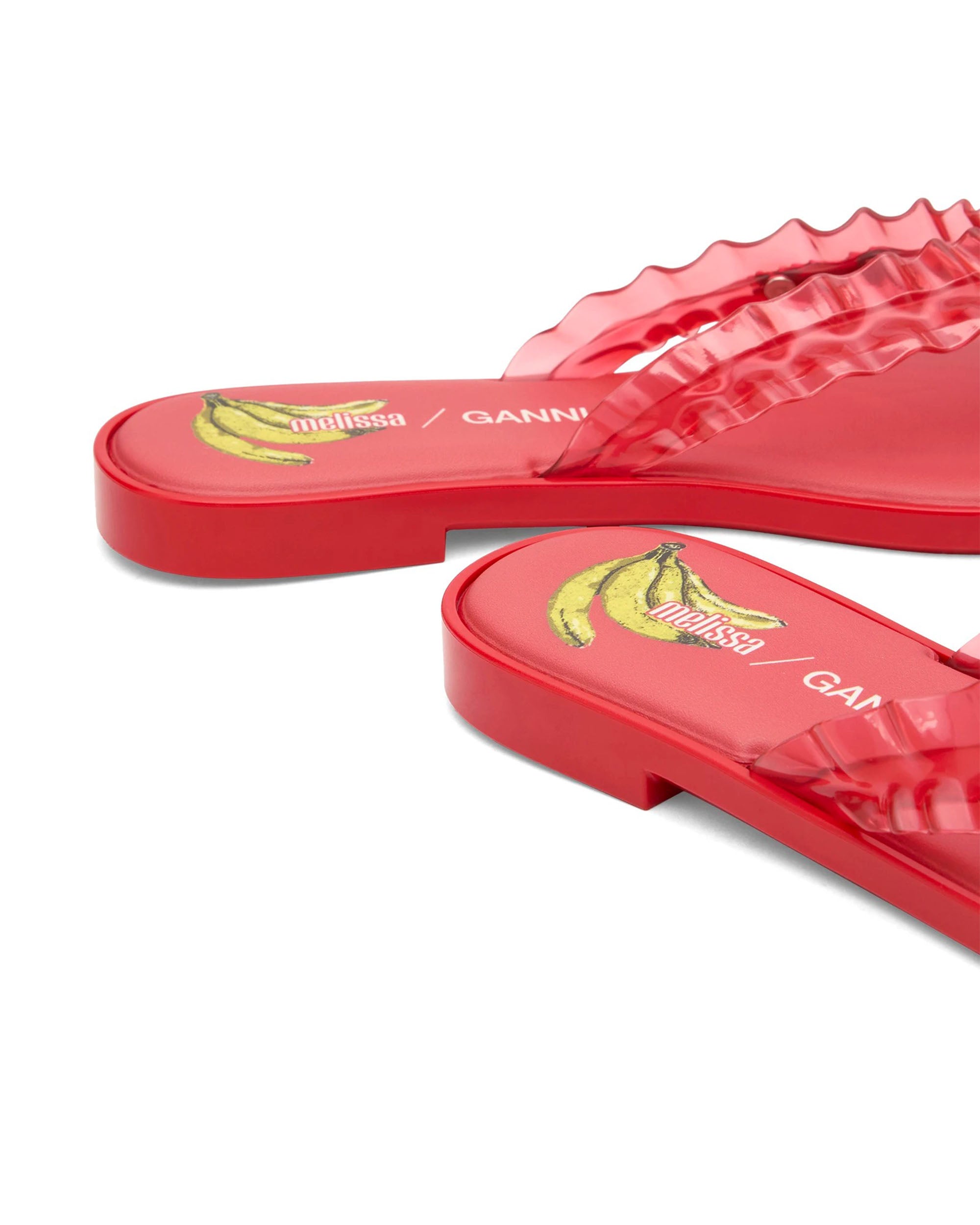 Ganni Flip Flop Slim - Red