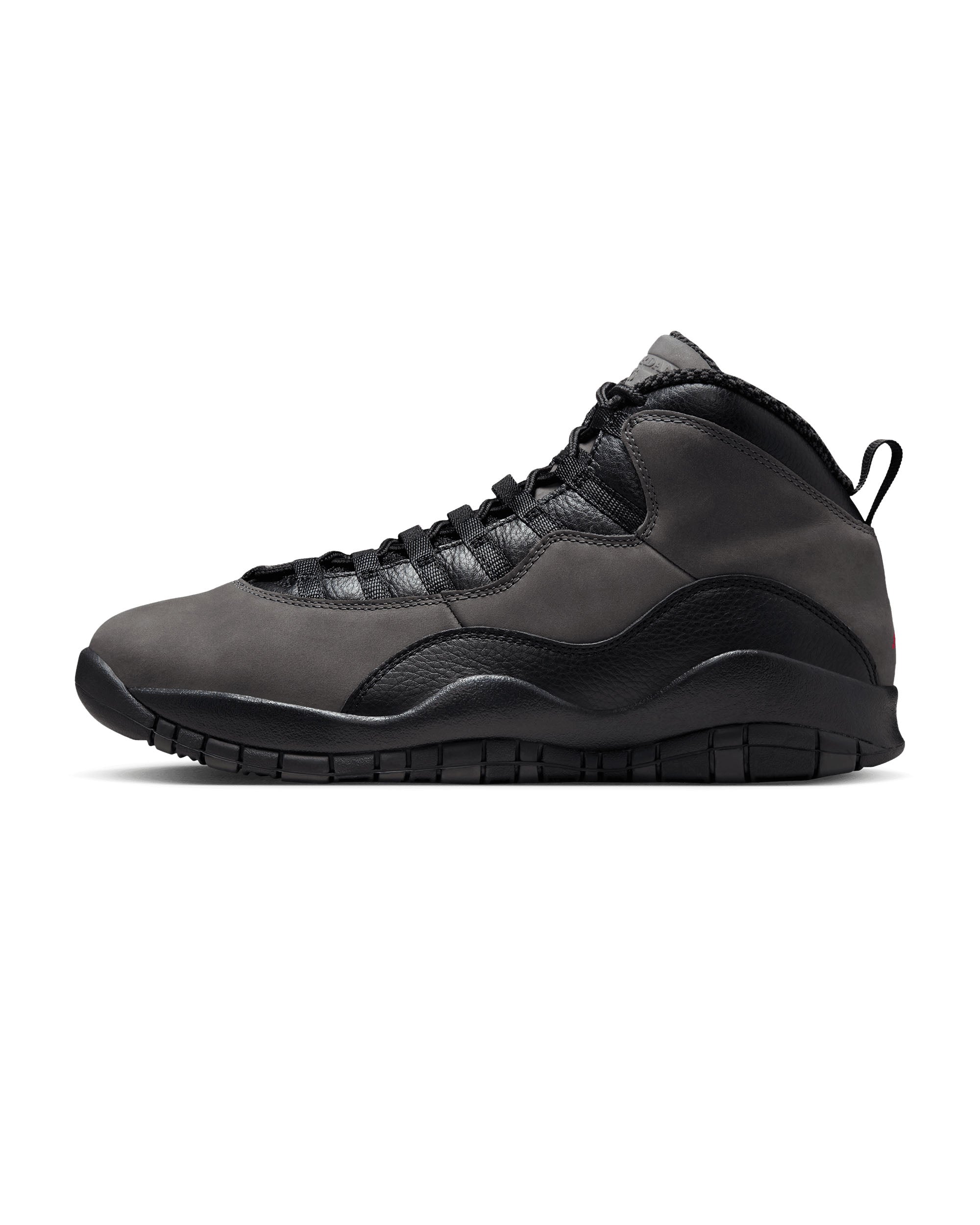 Air Jordan 10 Retro "Shadow" - Charred Grey / True Red / Black
