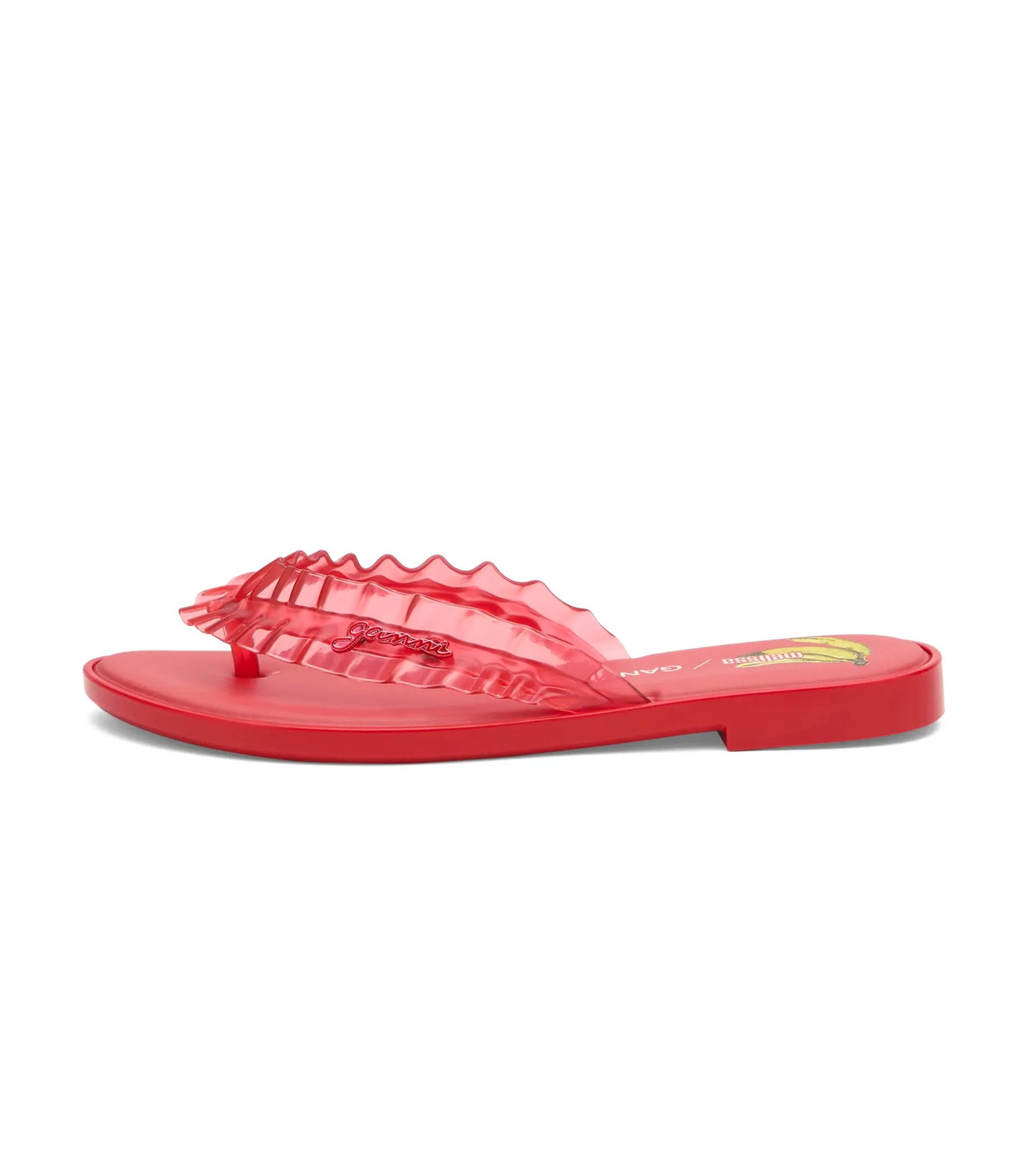 Ganni Flip Flop Slim - Red