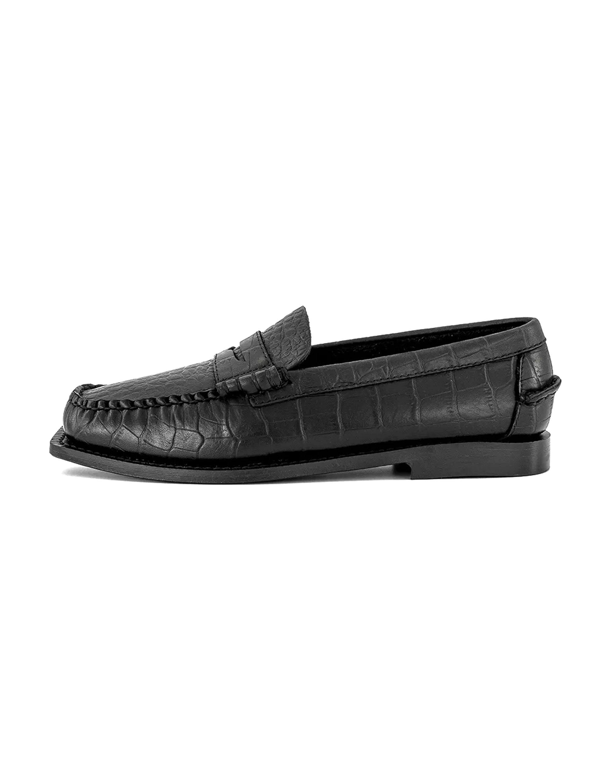 Women's Madison Crocodile - Black