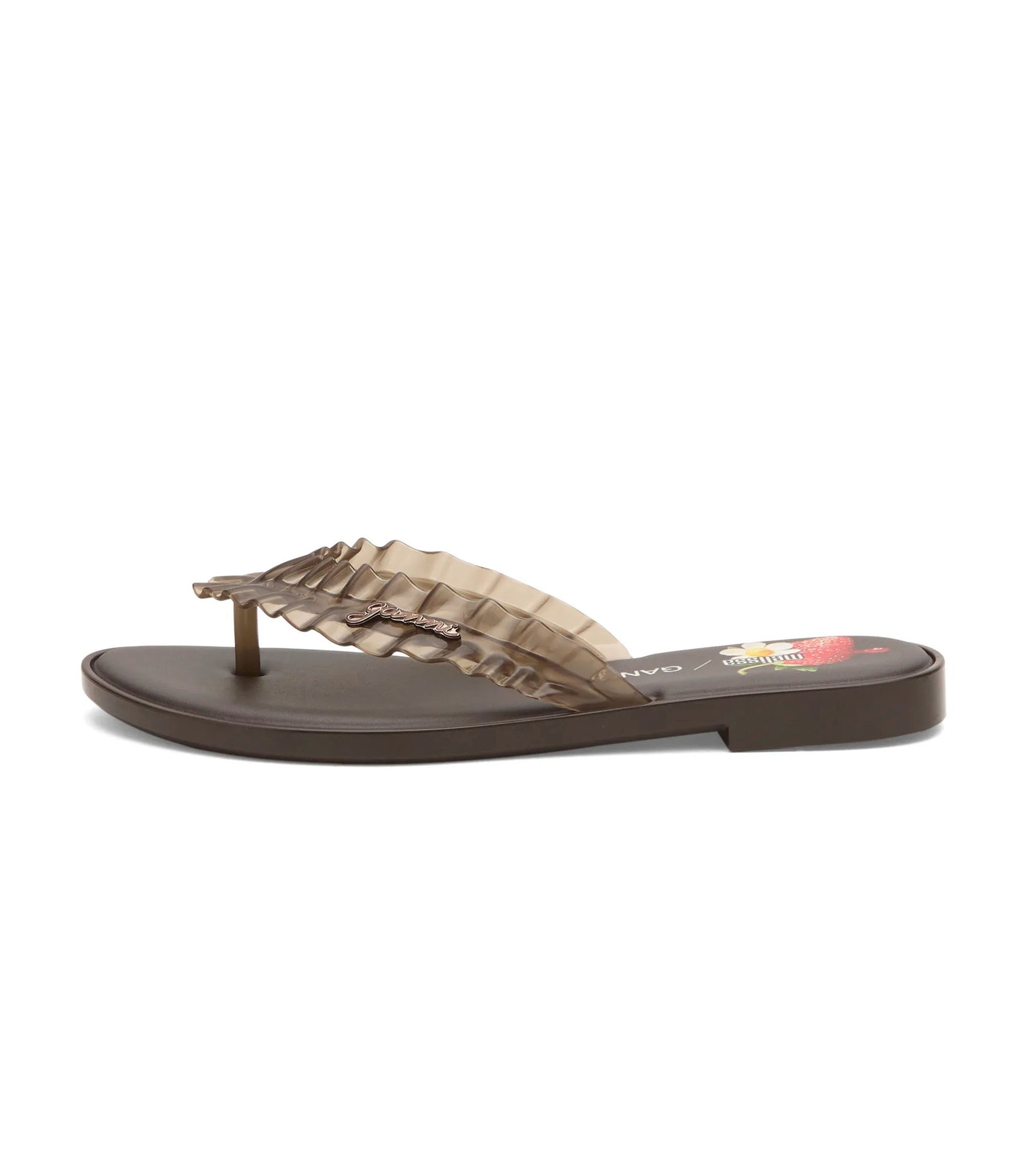 Ganni Flip Flop Slim - Brown