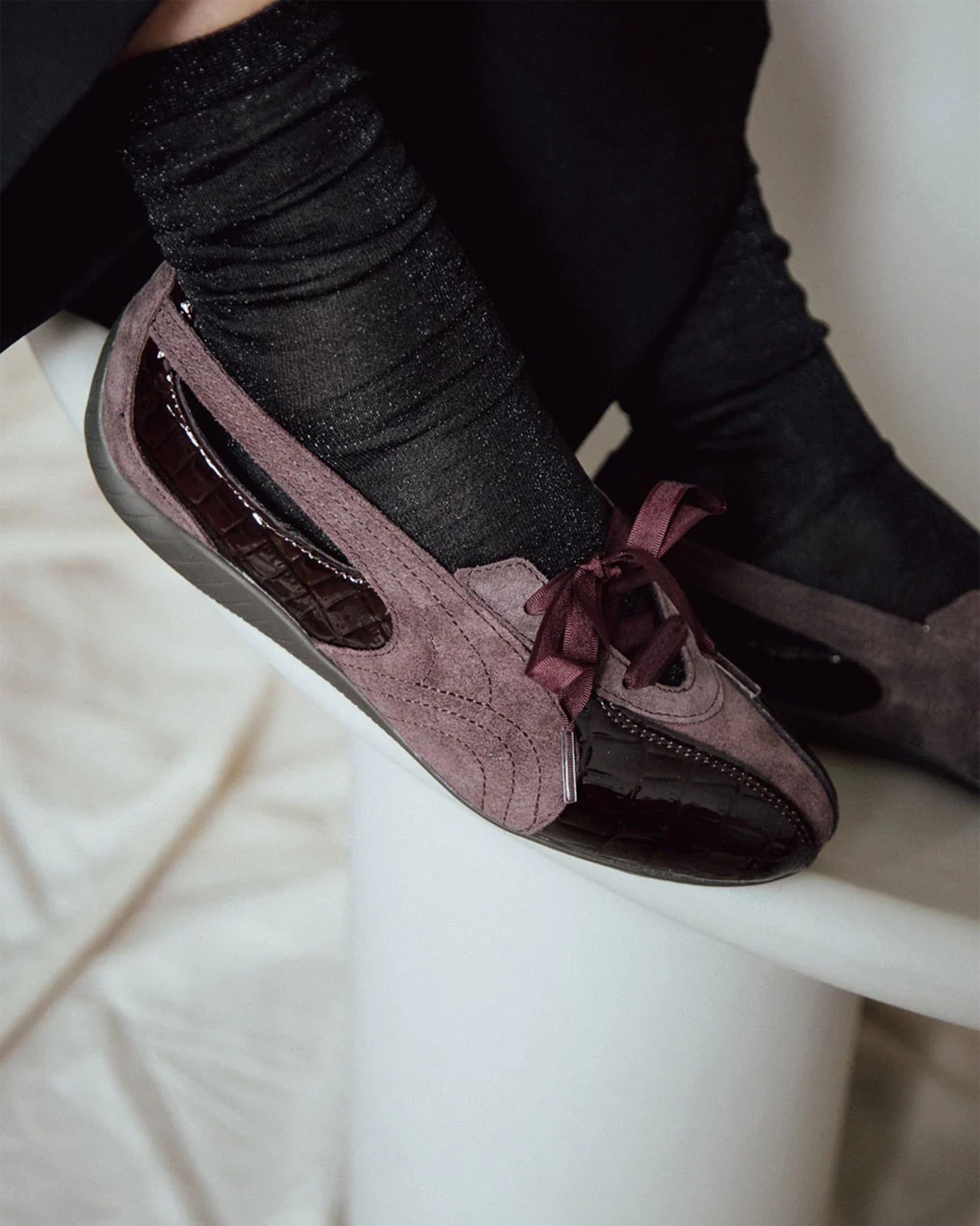 Women's Speedcat Ballet Nova Croc - Chocolate