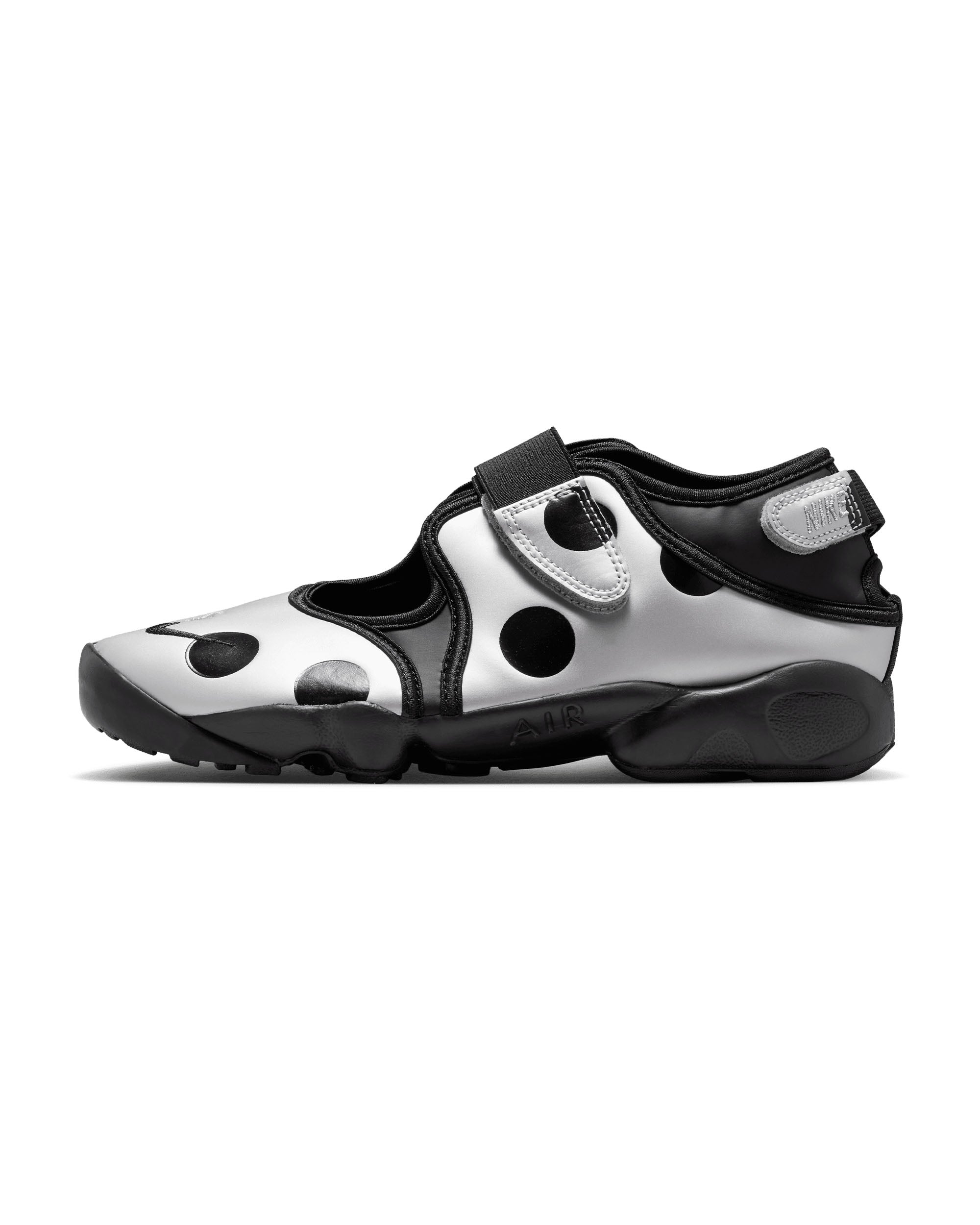 Womens Air Rift Polka Dot - Black / Metallic Silver