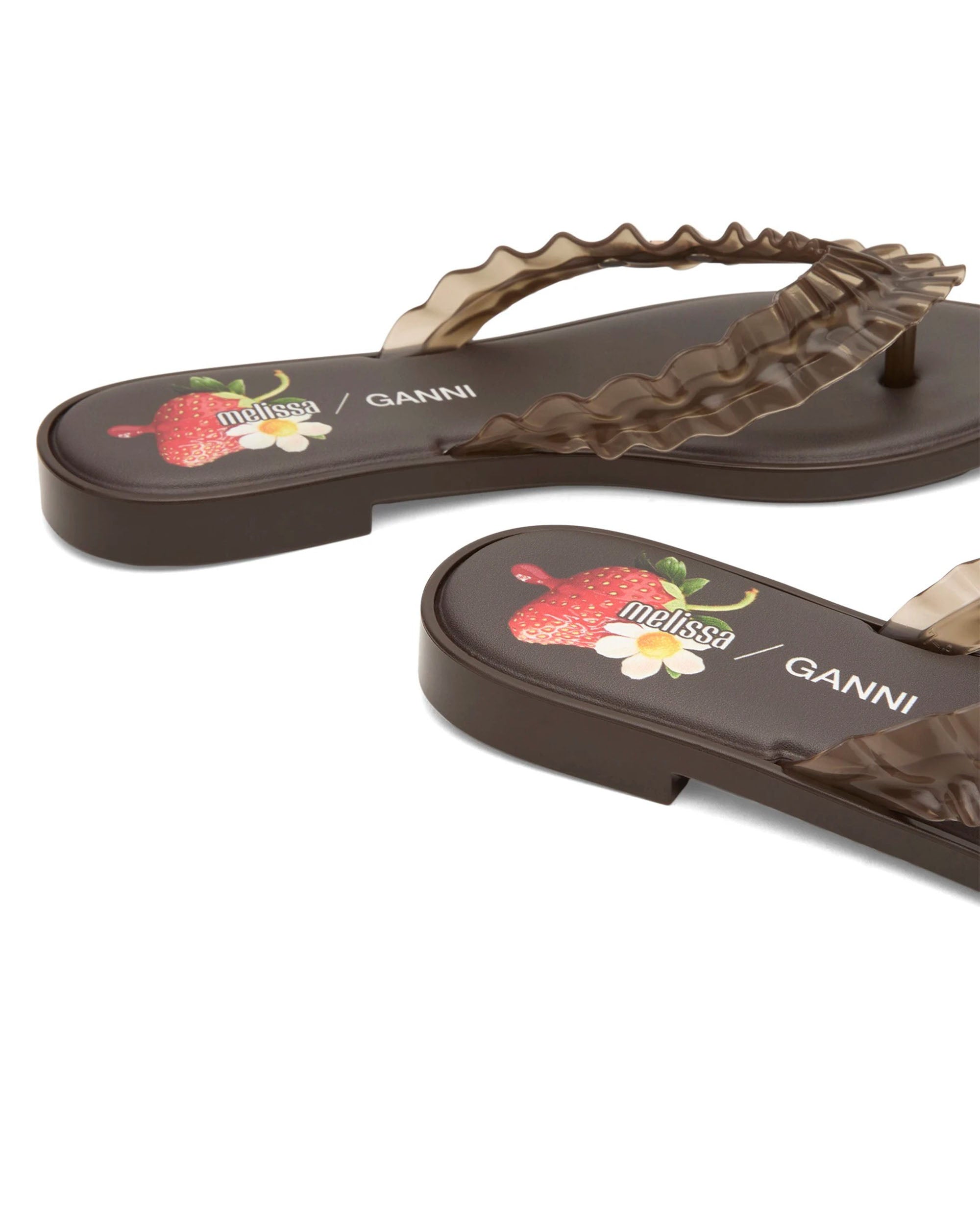 Ganni Flip Flop Slim - Brown