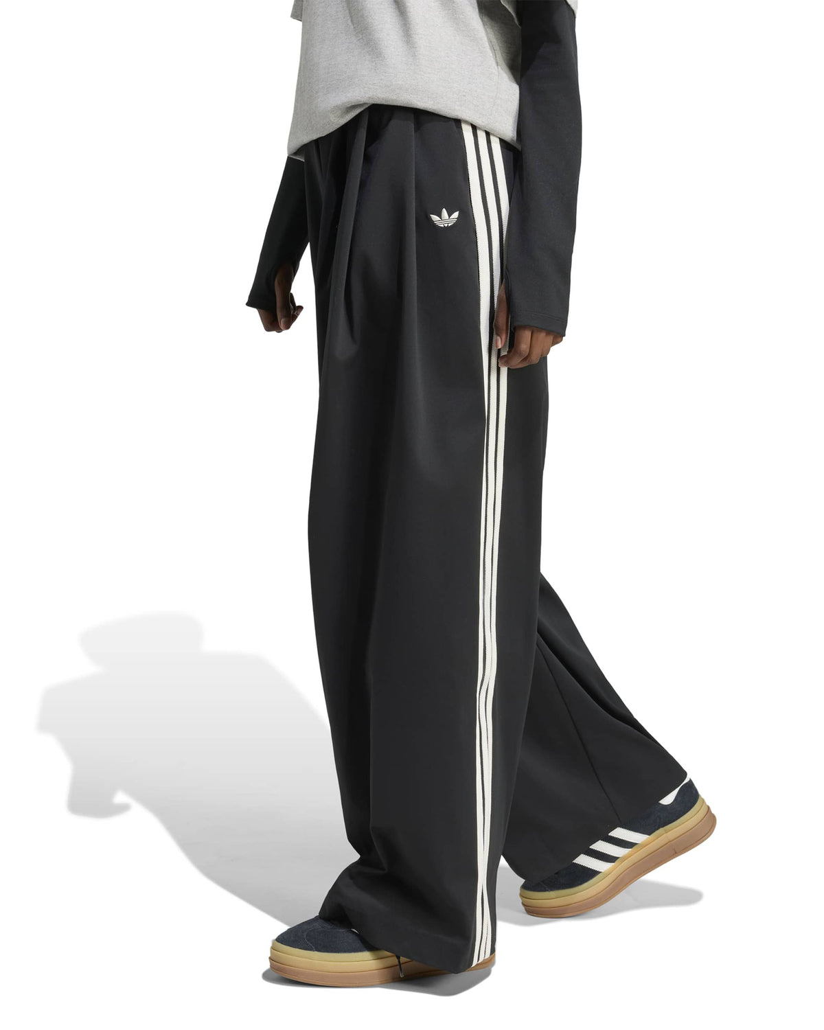 Pleated Pant - Black / White