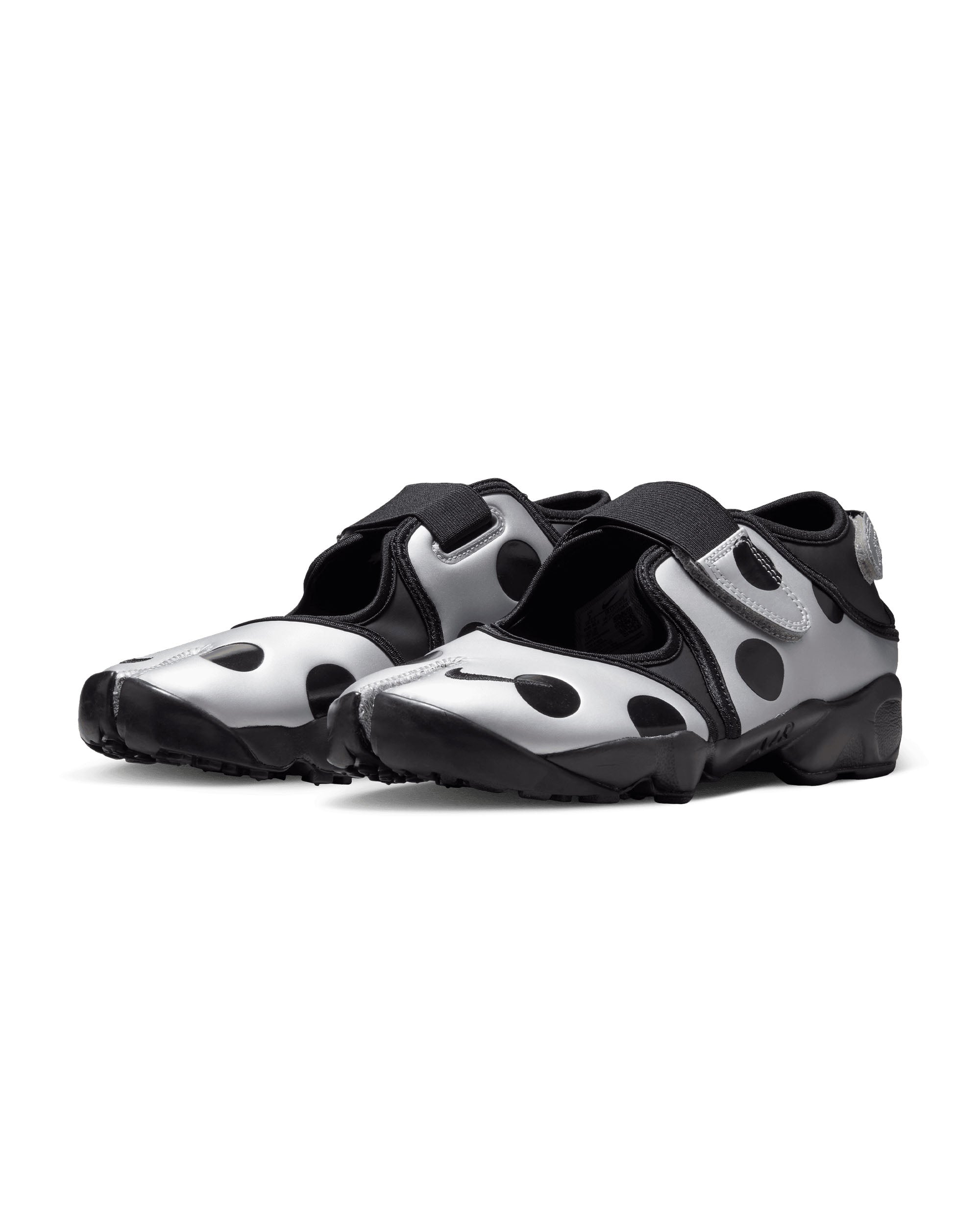 Womens Air Rift Polka Dot - Black / Metallic Silver