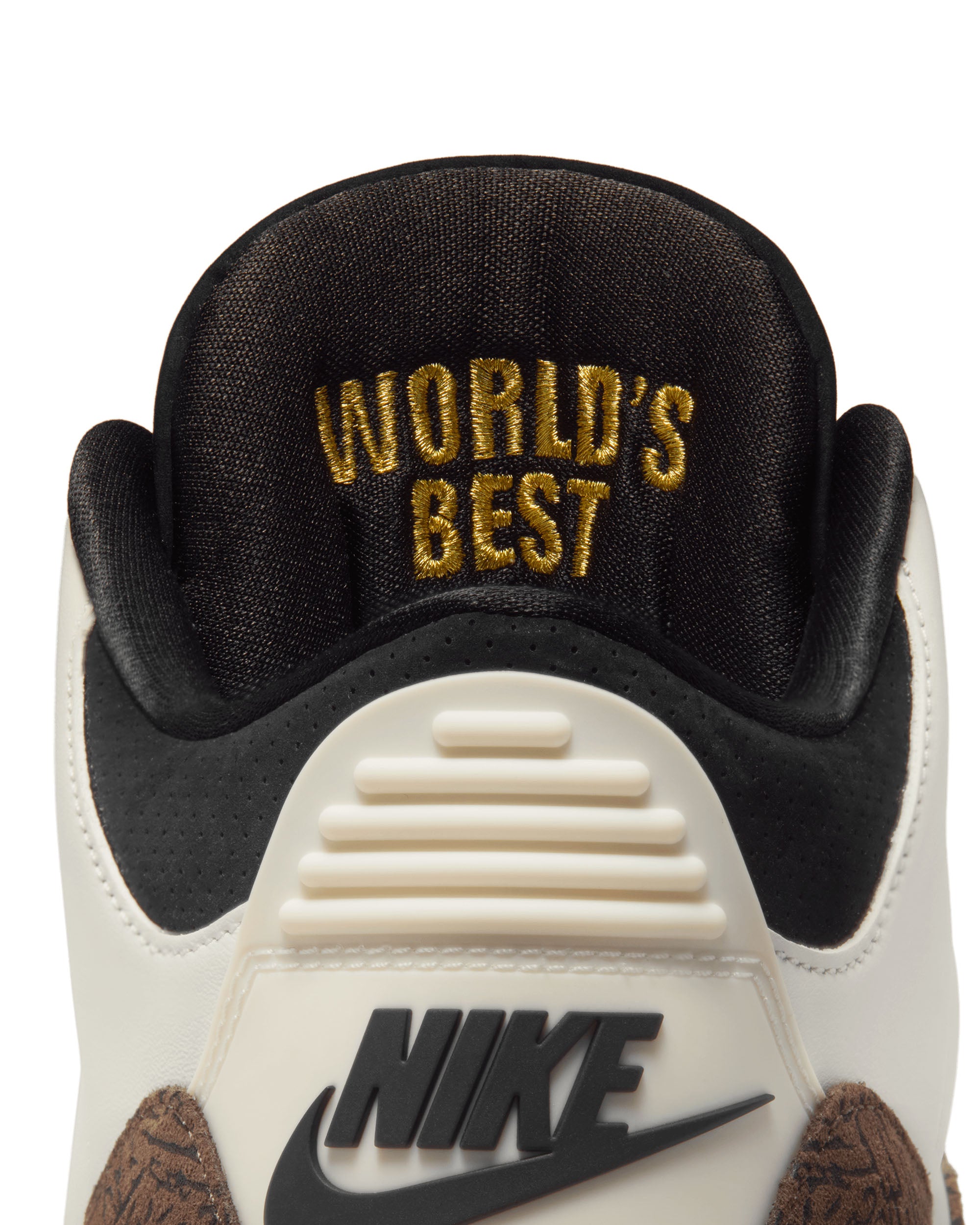 Air Jordan 3 Retro OG "World's Best Dad" - Sail / Black / University Red / Pale Ivory