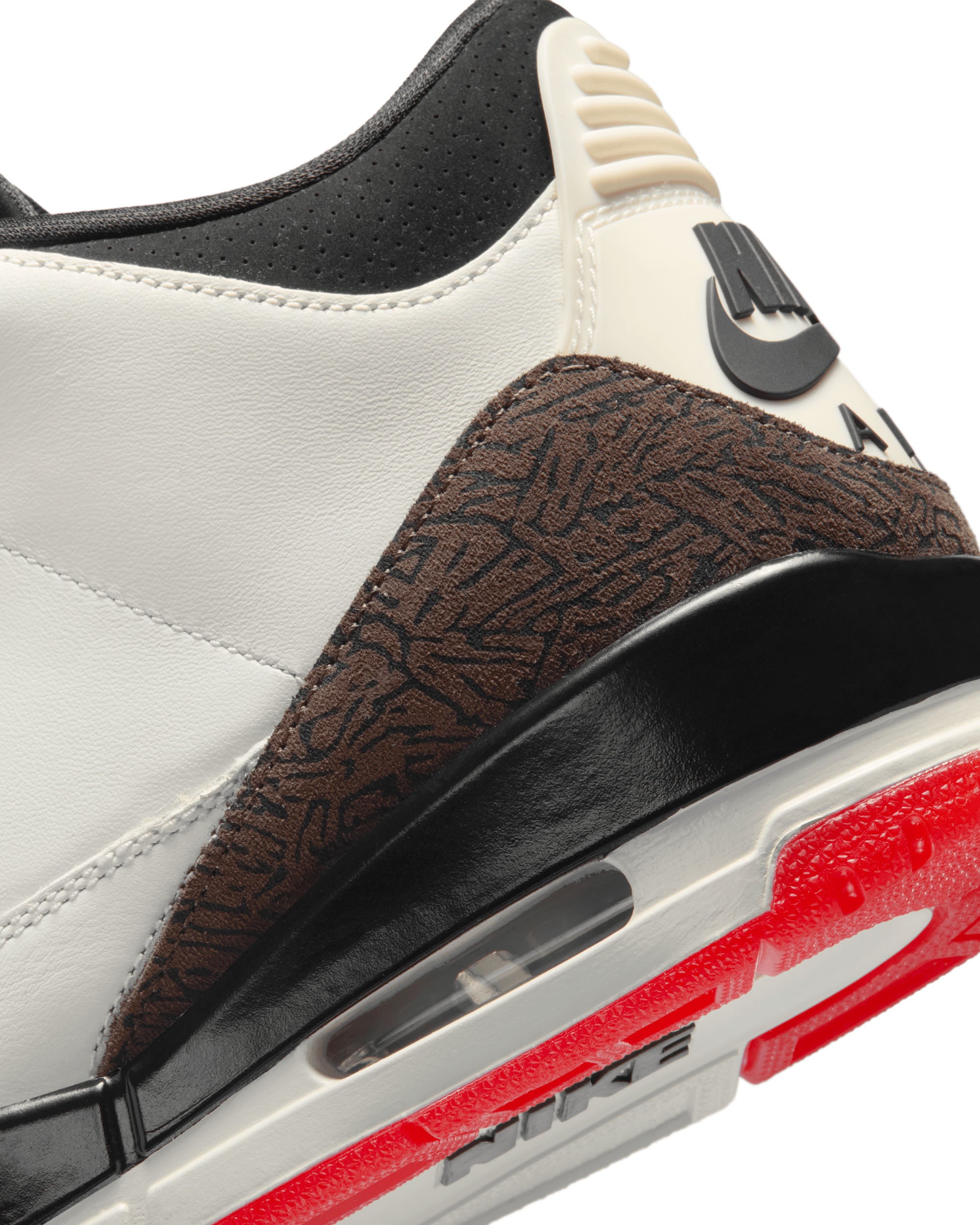 Air Jordan 3 Retro OG "World's Best Dad" - Sail / Black / University Red / Pale Ivory