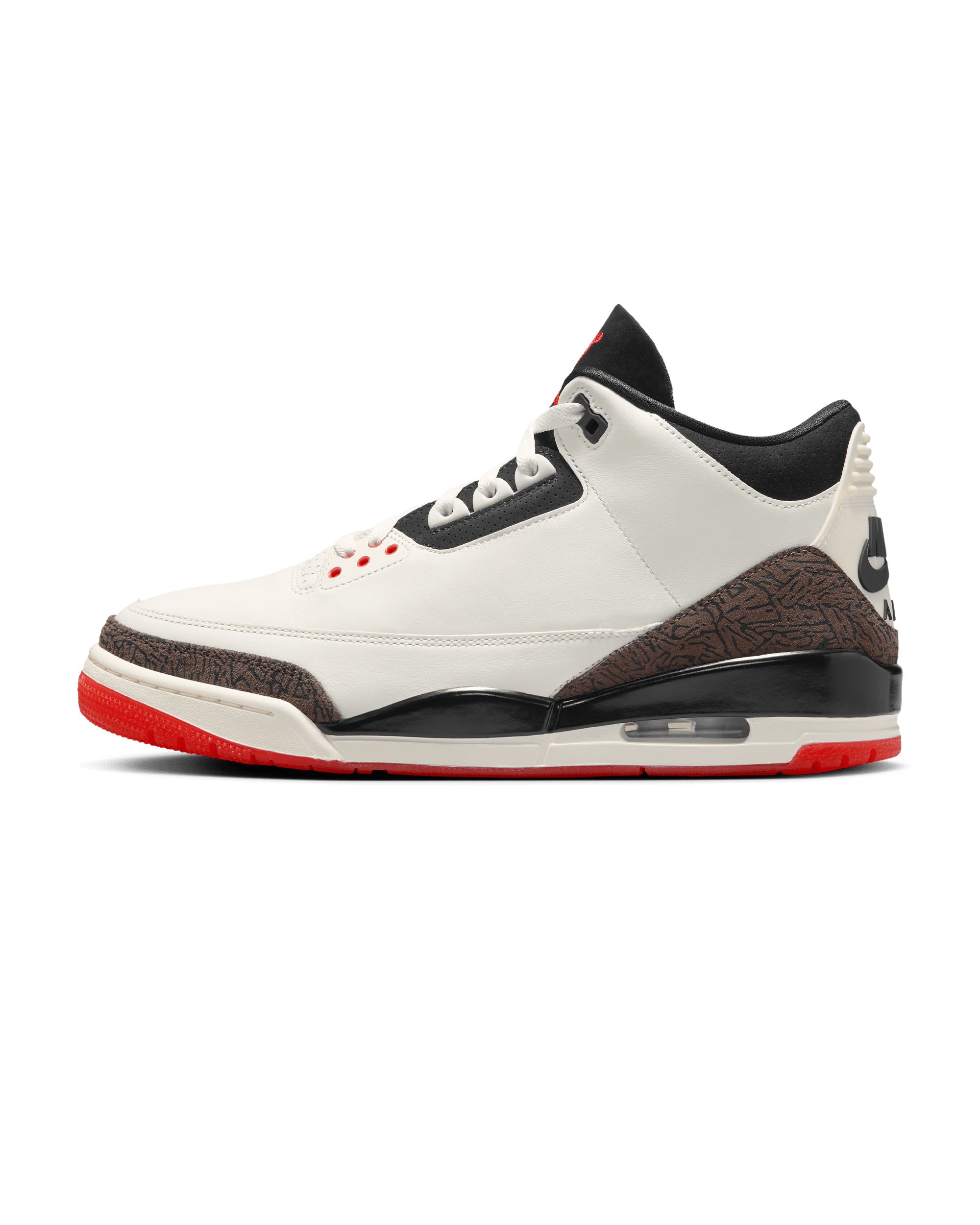 Air Jordan 3 Retro OG "World's Best Dad" - Sail / Black / University Red / Pale Ivory