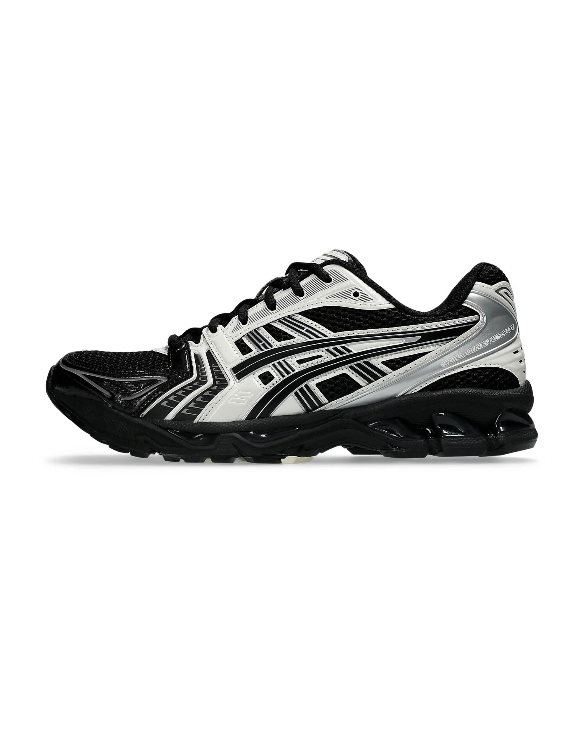 靴 asics GEL-KAYANO 14 Cream/Black ASICS GEL-Kayano 14 Black Cream | Highs and Lows – HIGHS AND LOWS