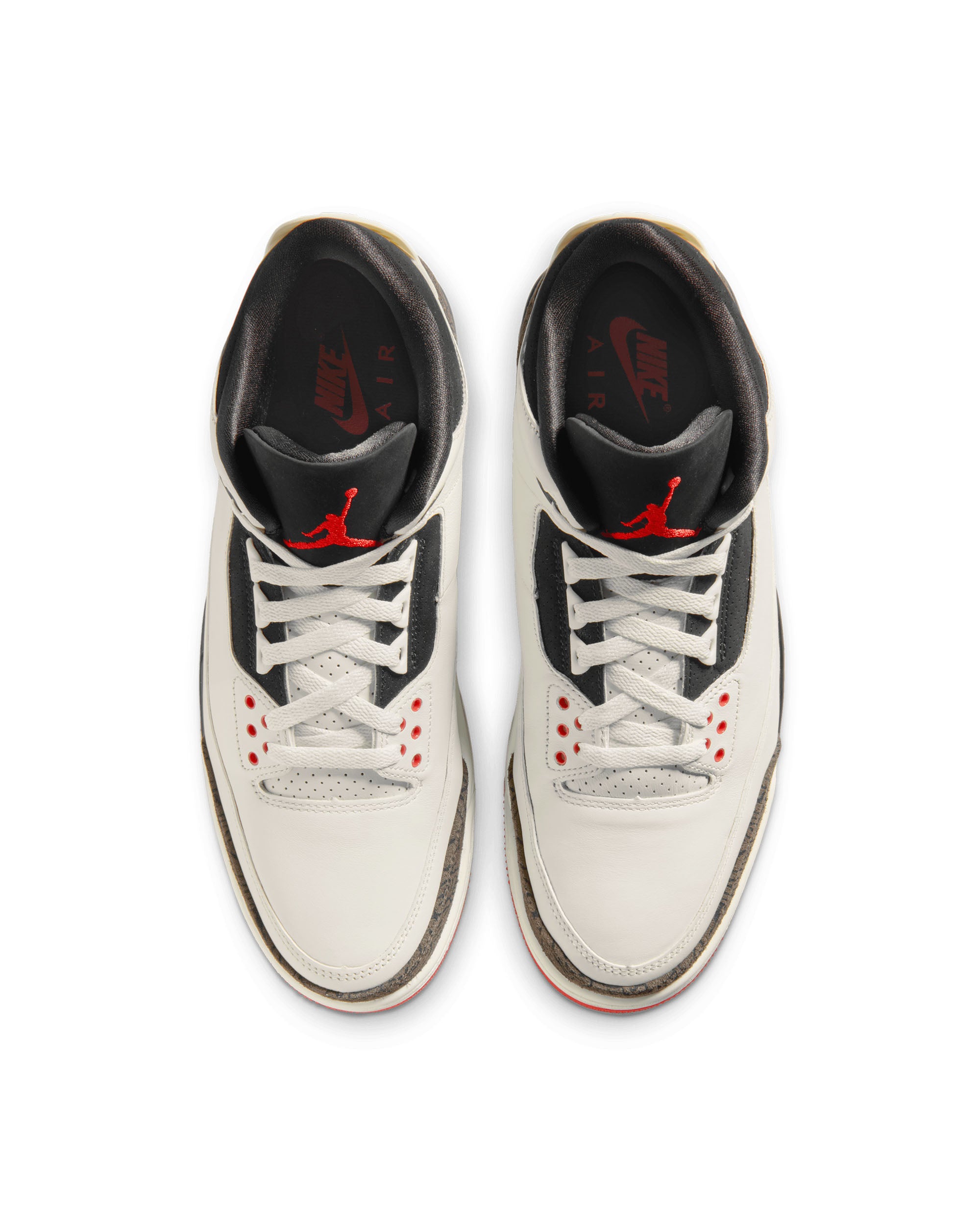 Air Jordan 3 Retro OG "World's Best Dad" - Sail / Black / University Red / Pale Ivory