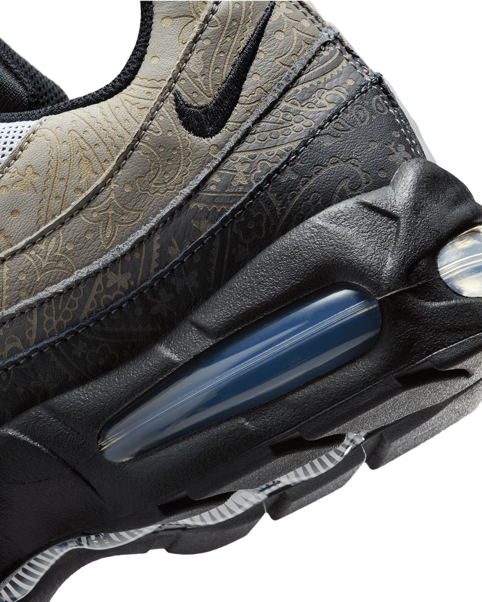 Air Max 95 Big Bubble Laser Paisley - White / Light Graphite / Light Charcoal