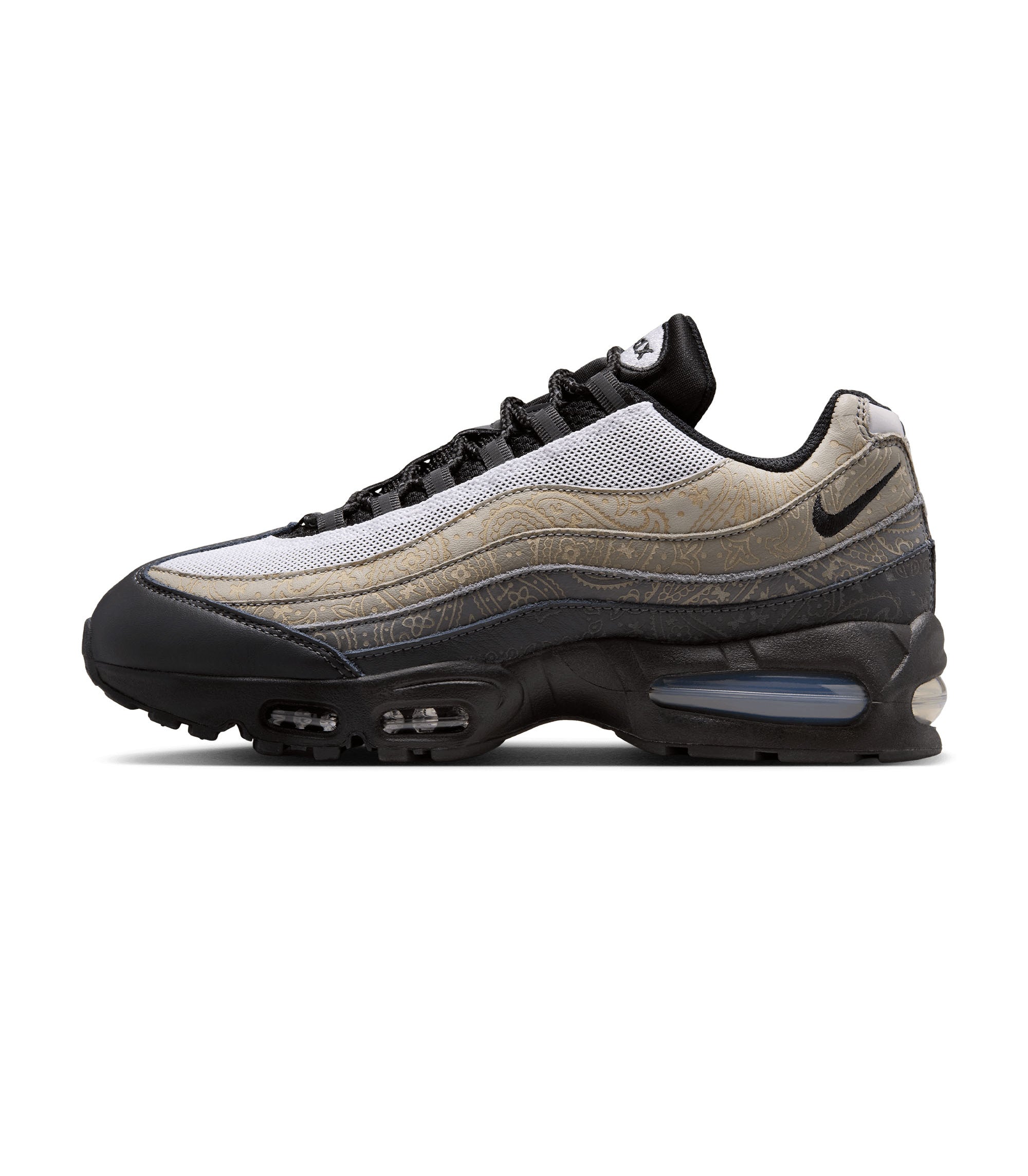 Air Max 95 Big Bubble Laser Paisley - White / Light Graphite / Light Charcoal