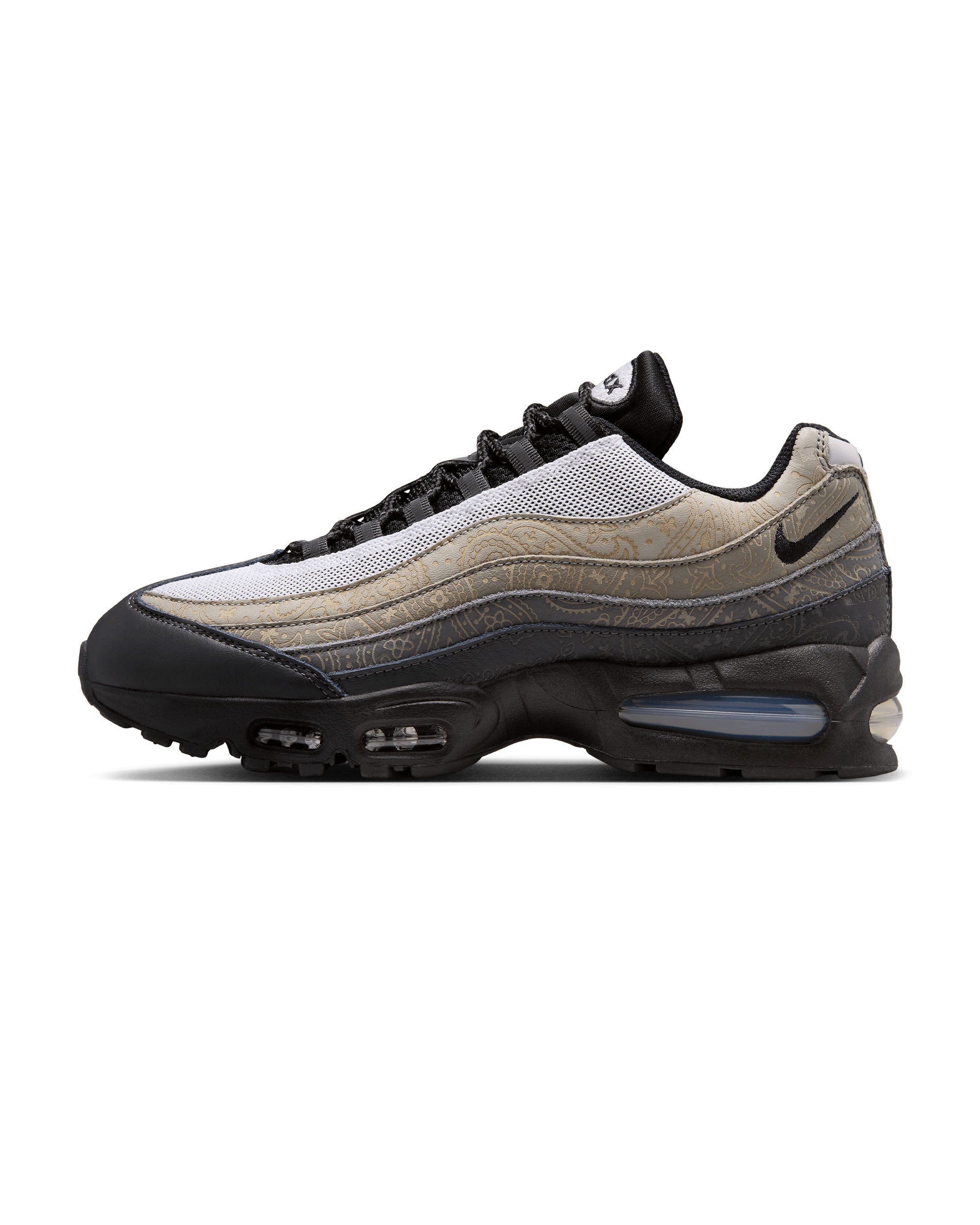 Air Max 95 Big Bubble Laser Paisley - White / Light Graphite / Light Charcoal