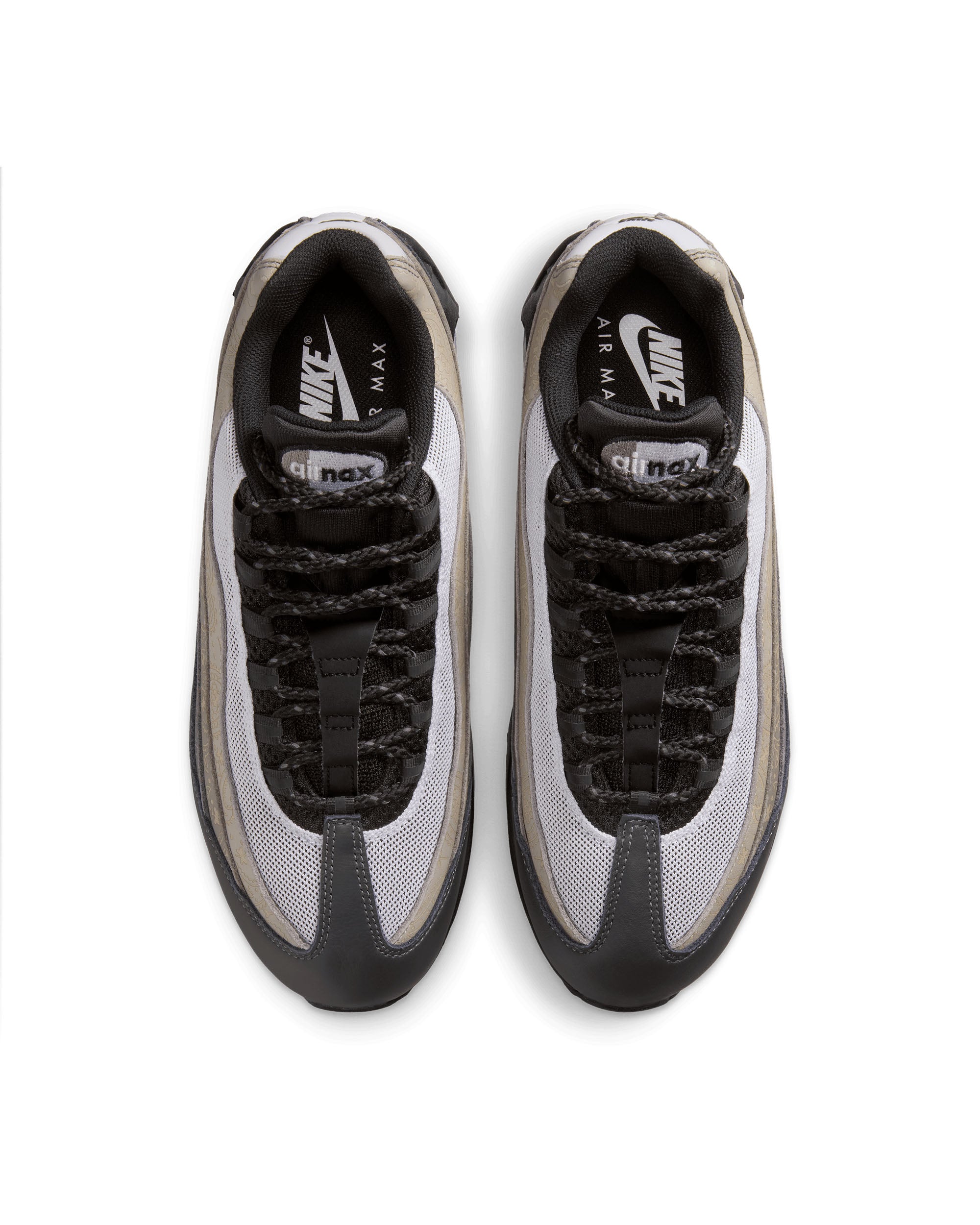 Air Max 95 Big Bubble Laser Paisley - White / Light Graphite / Light Charcoal