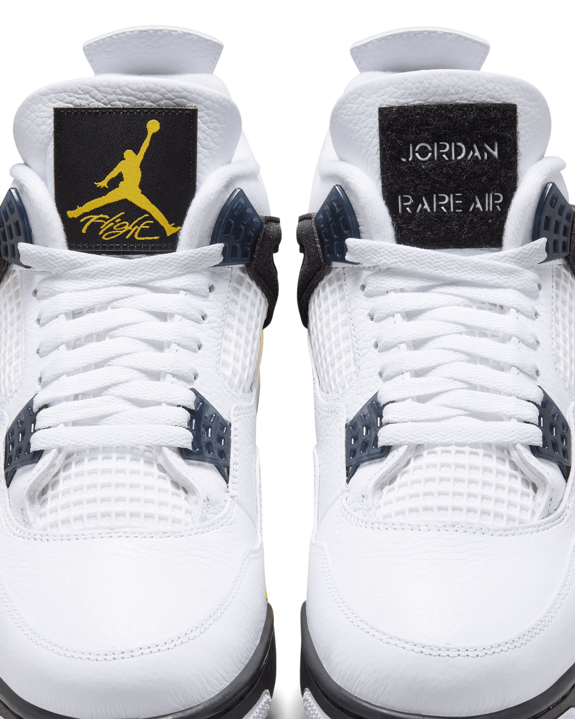 Air Jordan 4 Retro "Tour Yellow" - White / Tour Yellow / Dark Blue Grey / Black