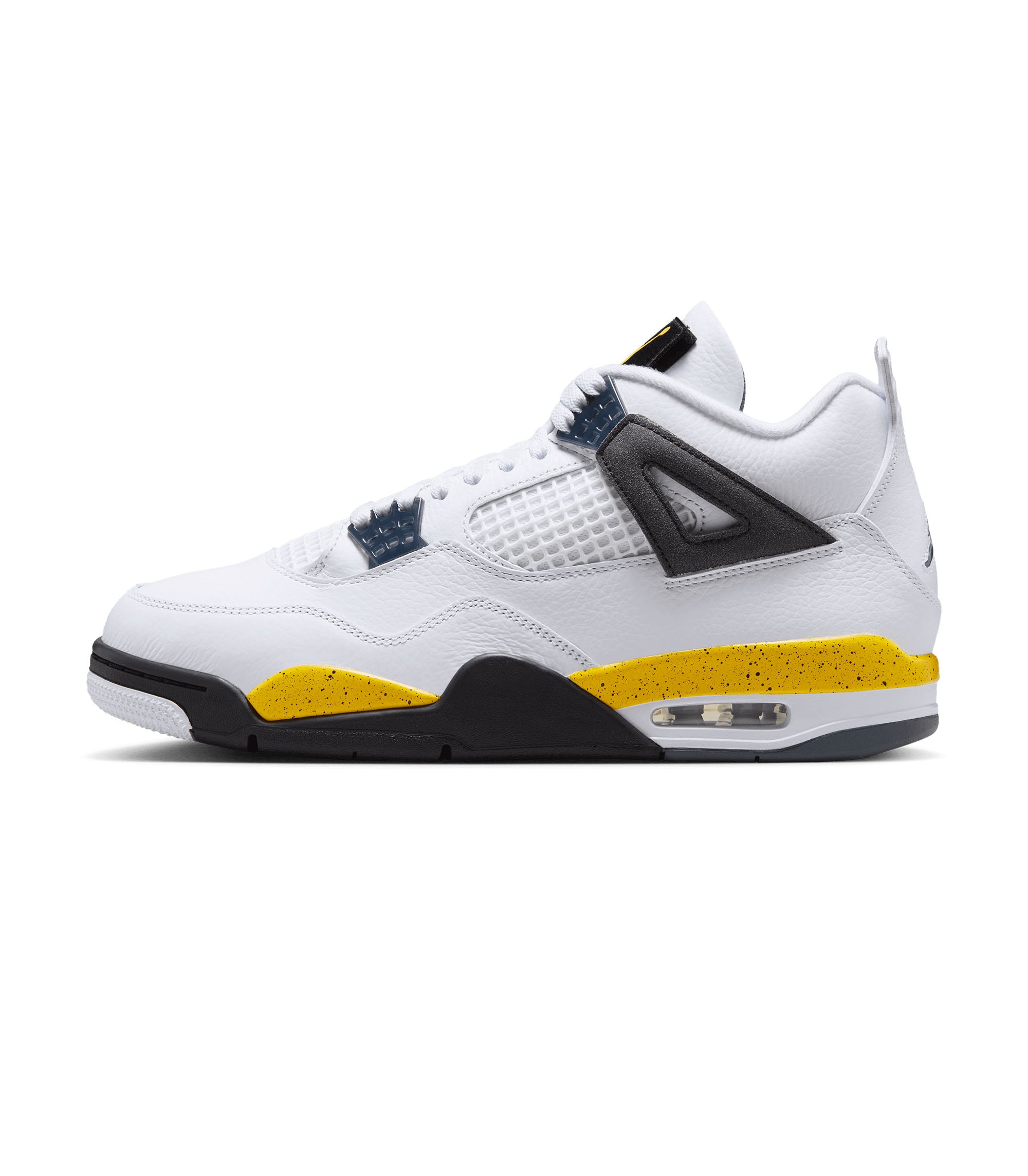 Air Jordan 4 Retro "Tour Yellow" - White / Tour Yellow / Dark Blue Grey / Black