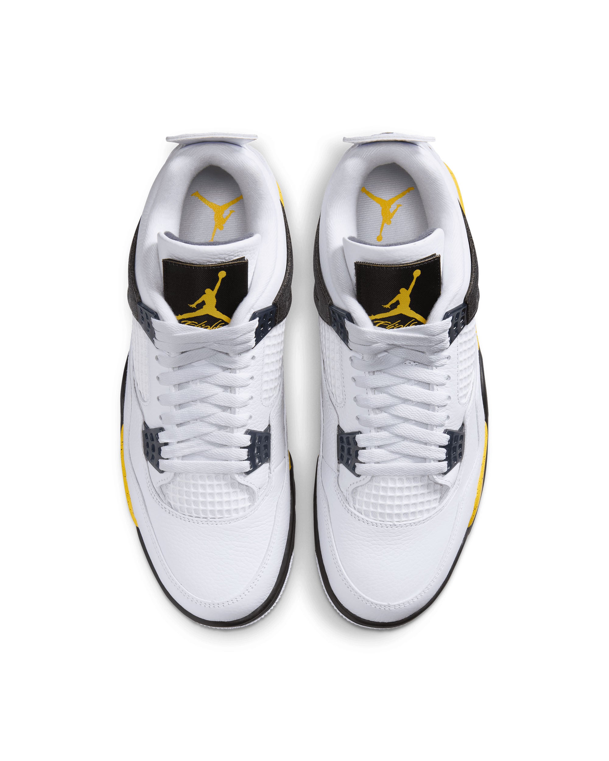 Air Jordan 4 Retro "Tour Yellow" - White / Tour Yellow / Dark Blue Grey / Black