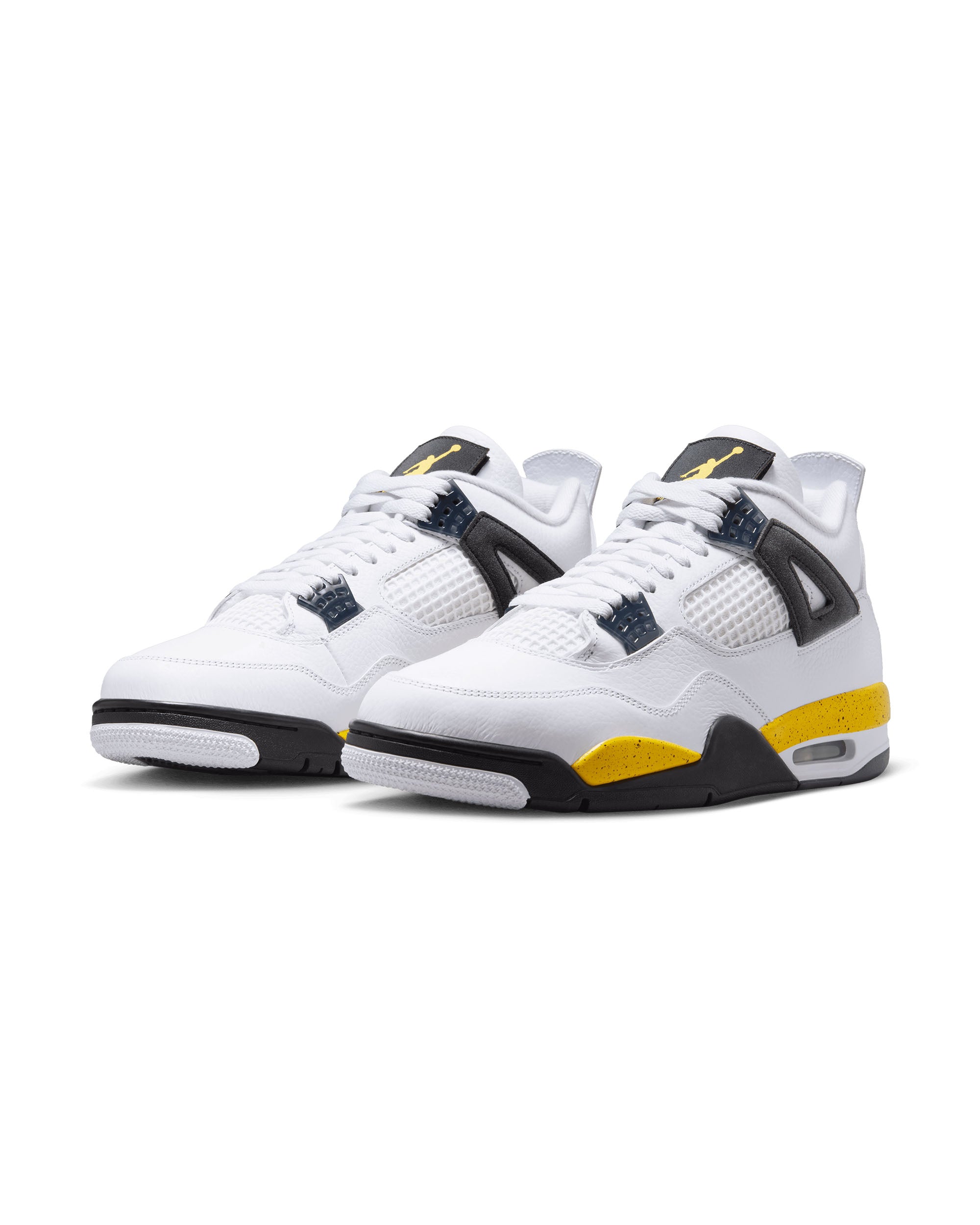 Air Jordan 4 Retro "Tour Yellow" - White / Tour Yellow / Dark Blue Grey / Black