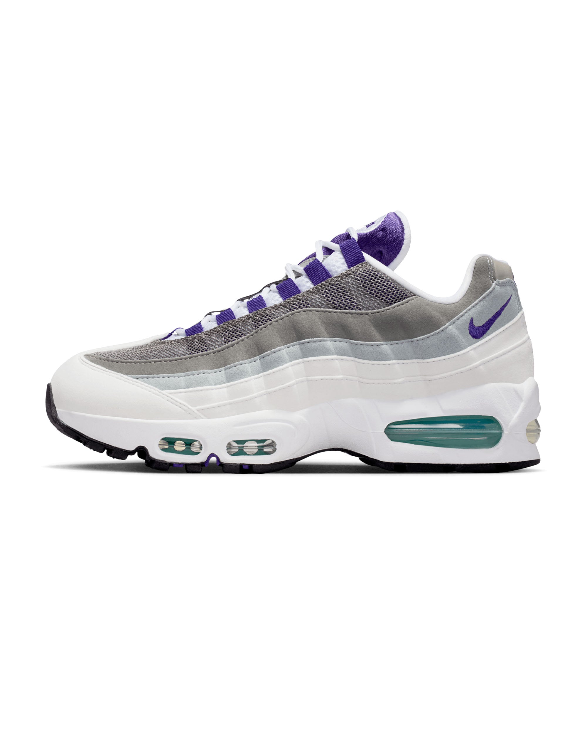Womens Air Max 95 OG - White / Court Purple / Emerald