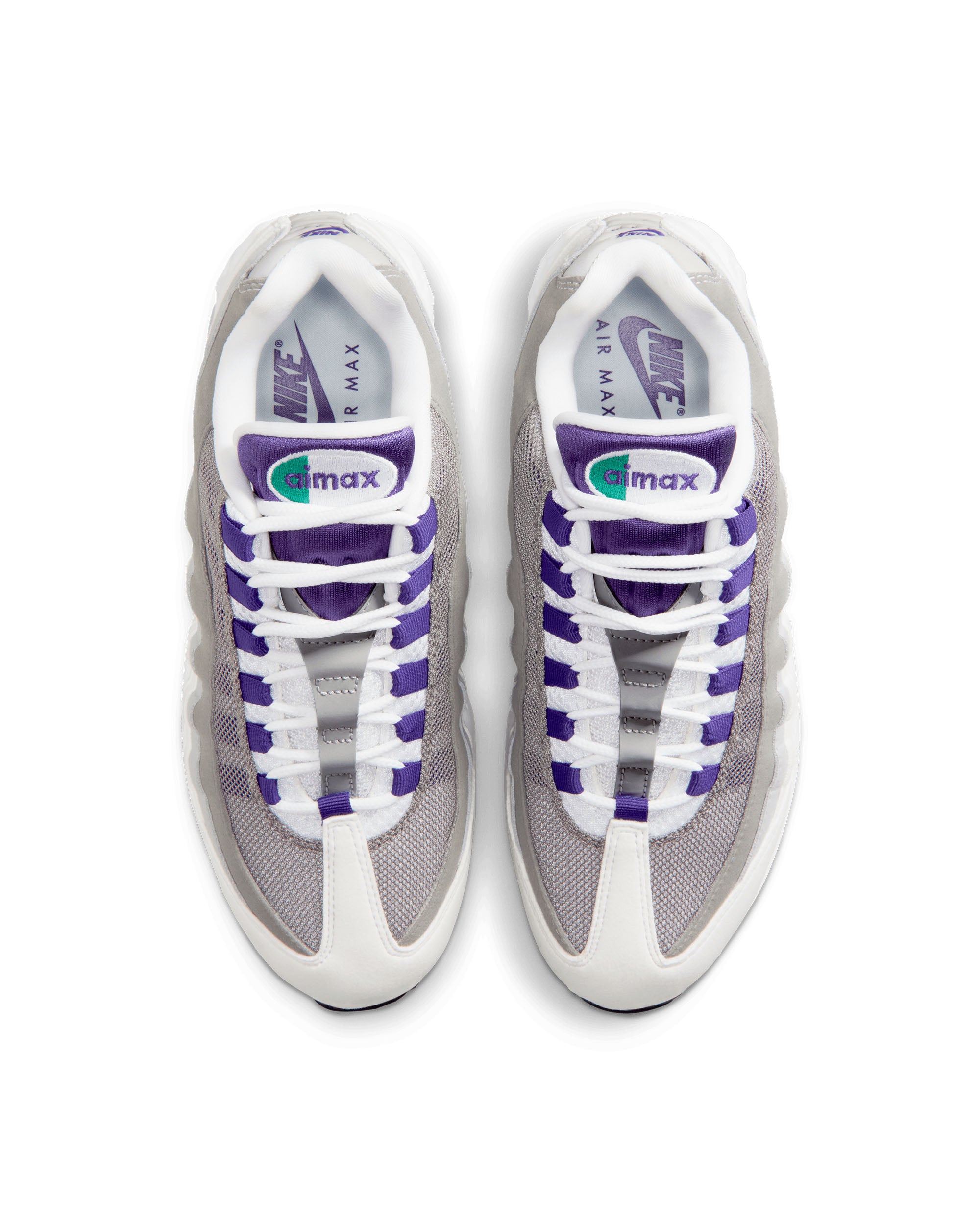 Womens Air Max 95 OG - White / Court Purple / Emerald