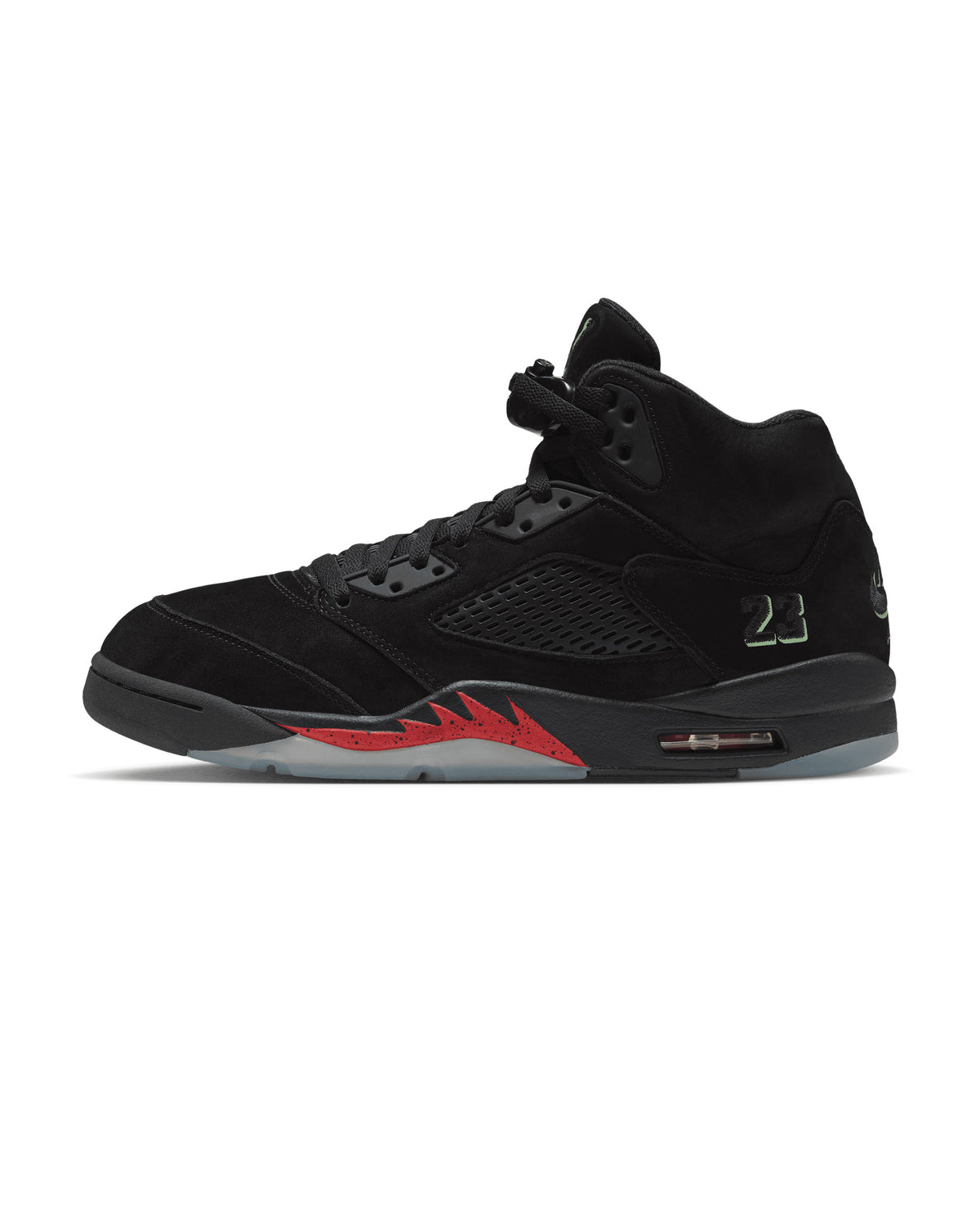 Air Jordan 5 Retro "Halloween" - Black / Black / Picante Red / Glow In The Dark