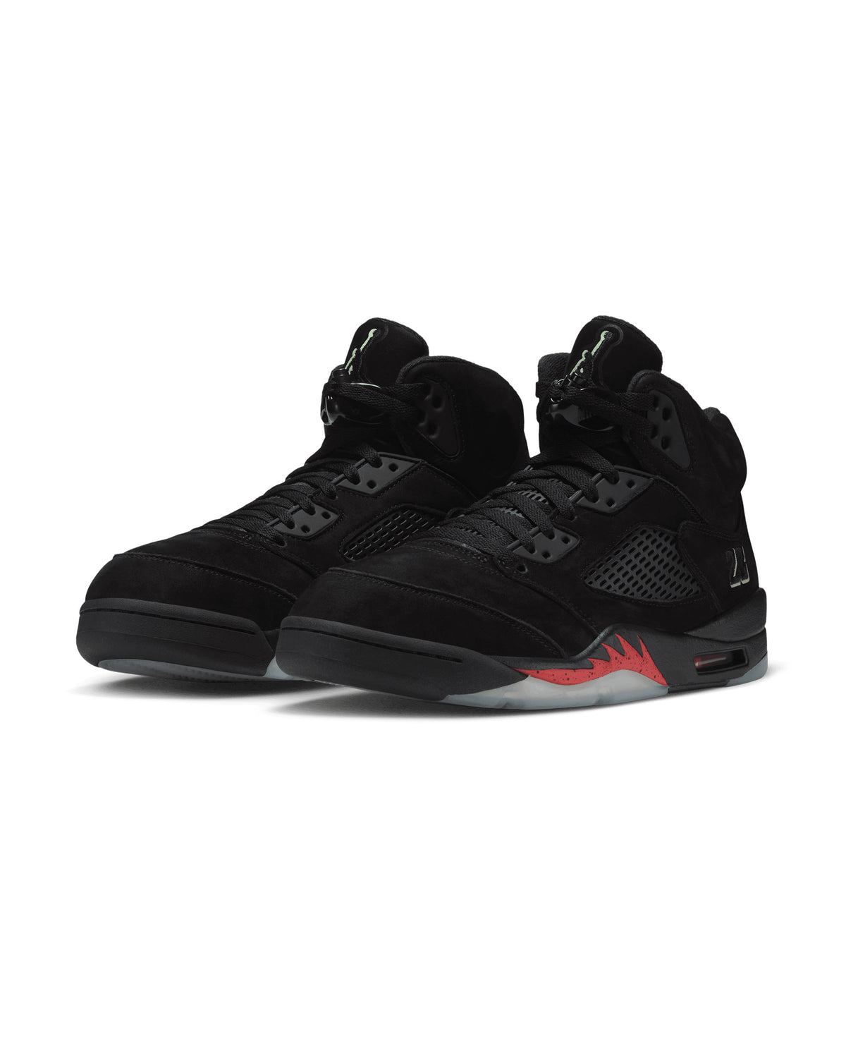 Air Jordan 5 Retro "Halloween" - Black / Black / Picante Red / Glow In The Dark