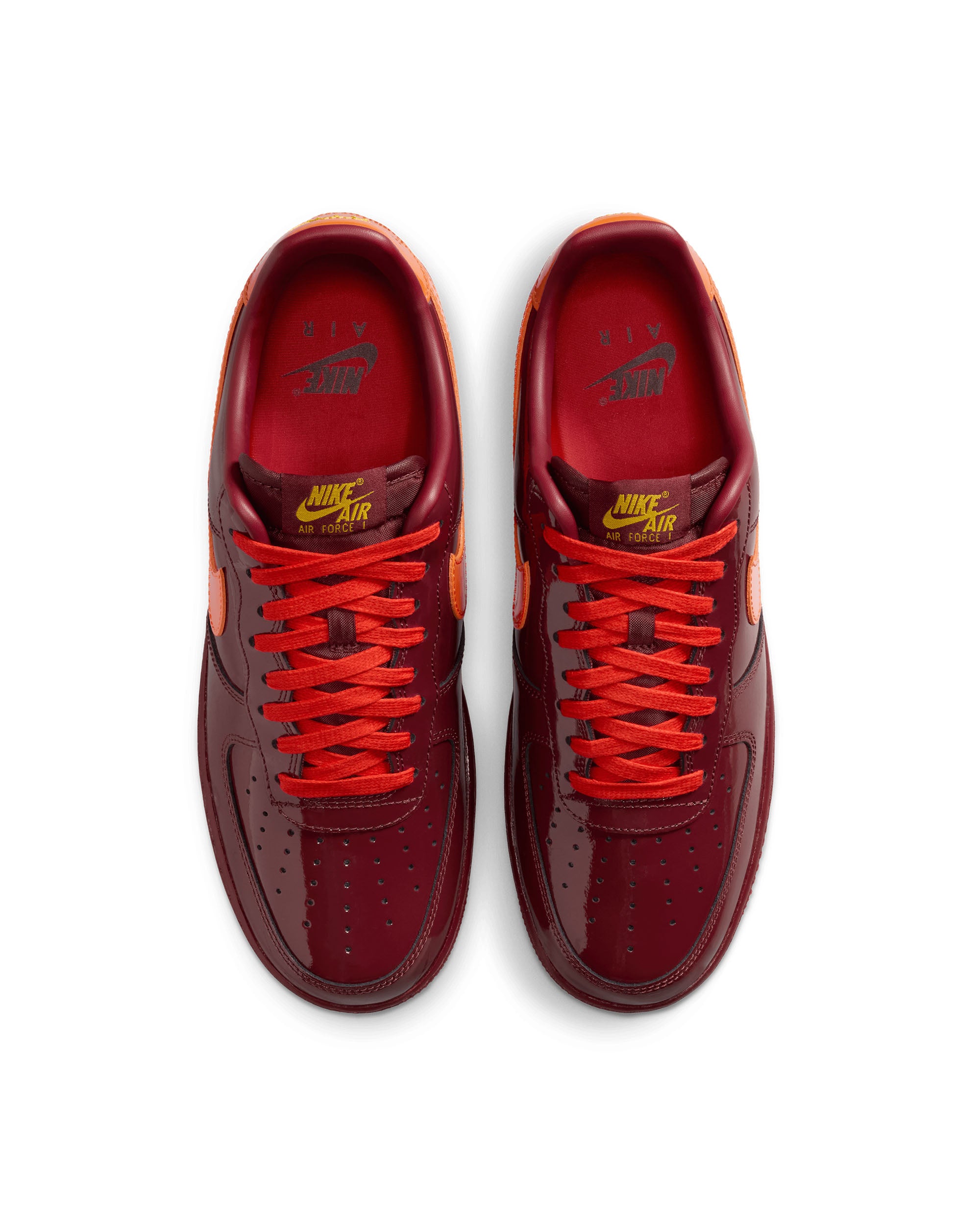 Air Force 1 Low Patent - Dark Team Red / University Gold