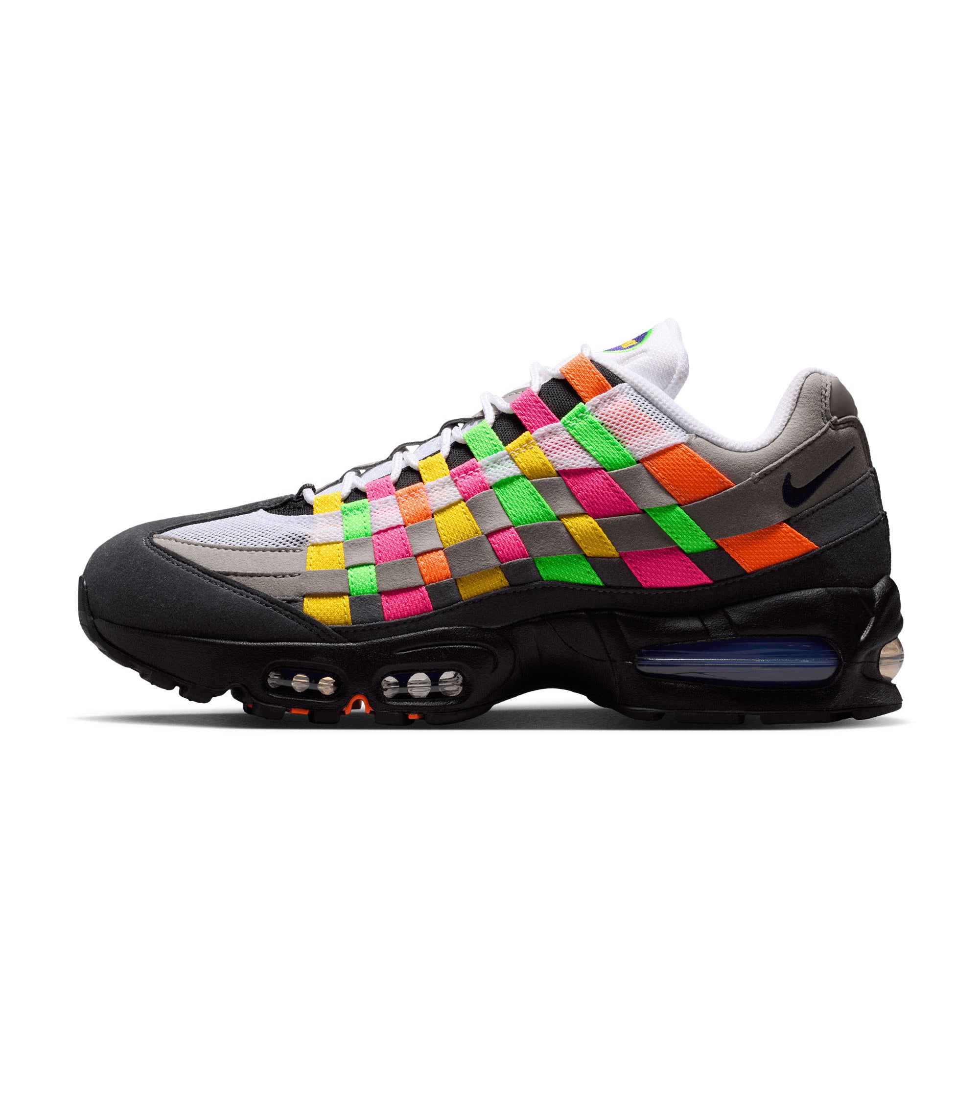 Air Max 95 Woven Big Bubble - White / Purple Dynasty / Pearl Grey
