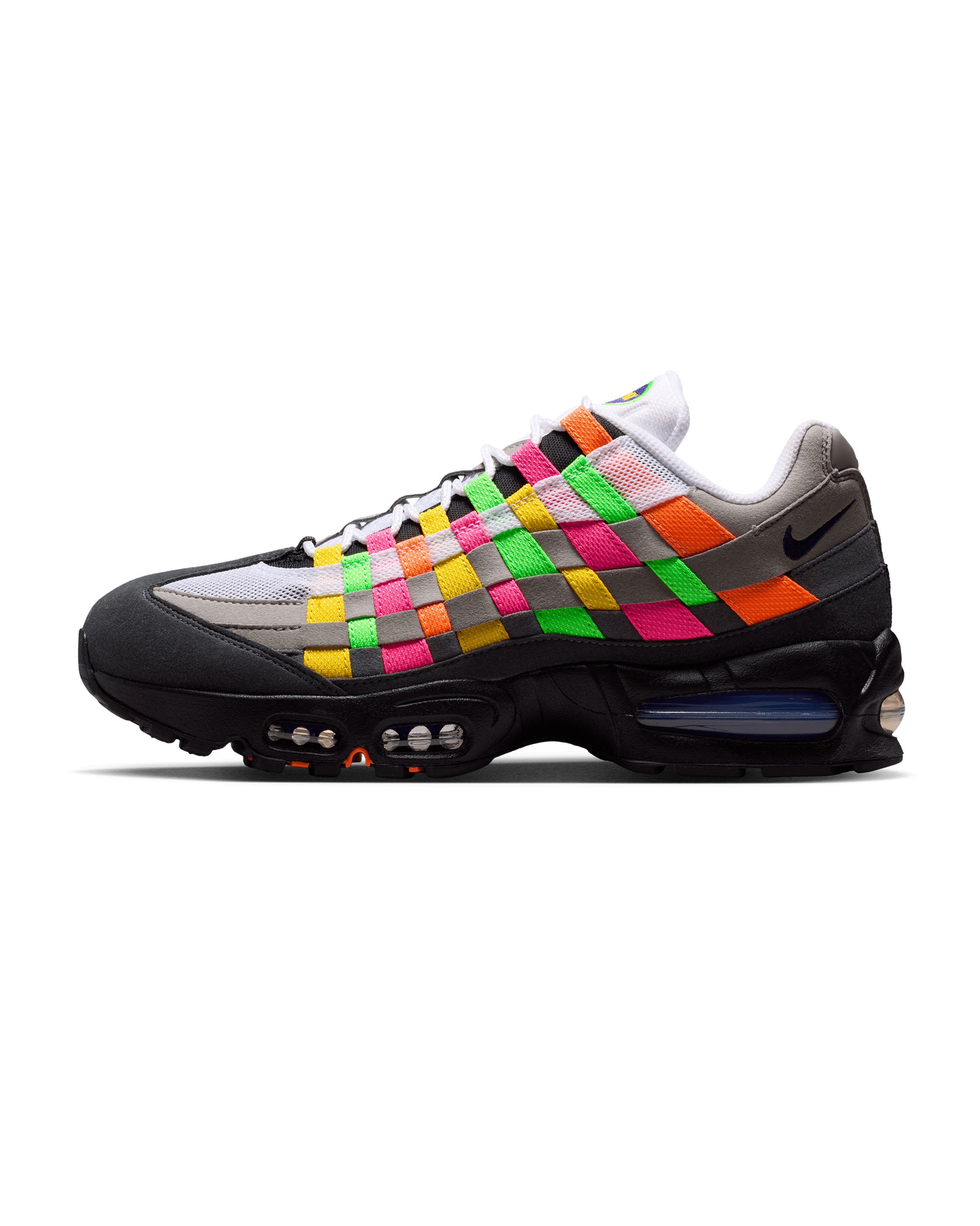 Air Max 95 Woven Big Bubble - White / Purple Dynasty / Pearl Grey
